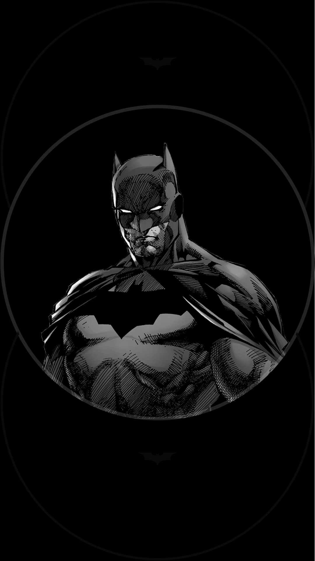1081x1920 Batman Black