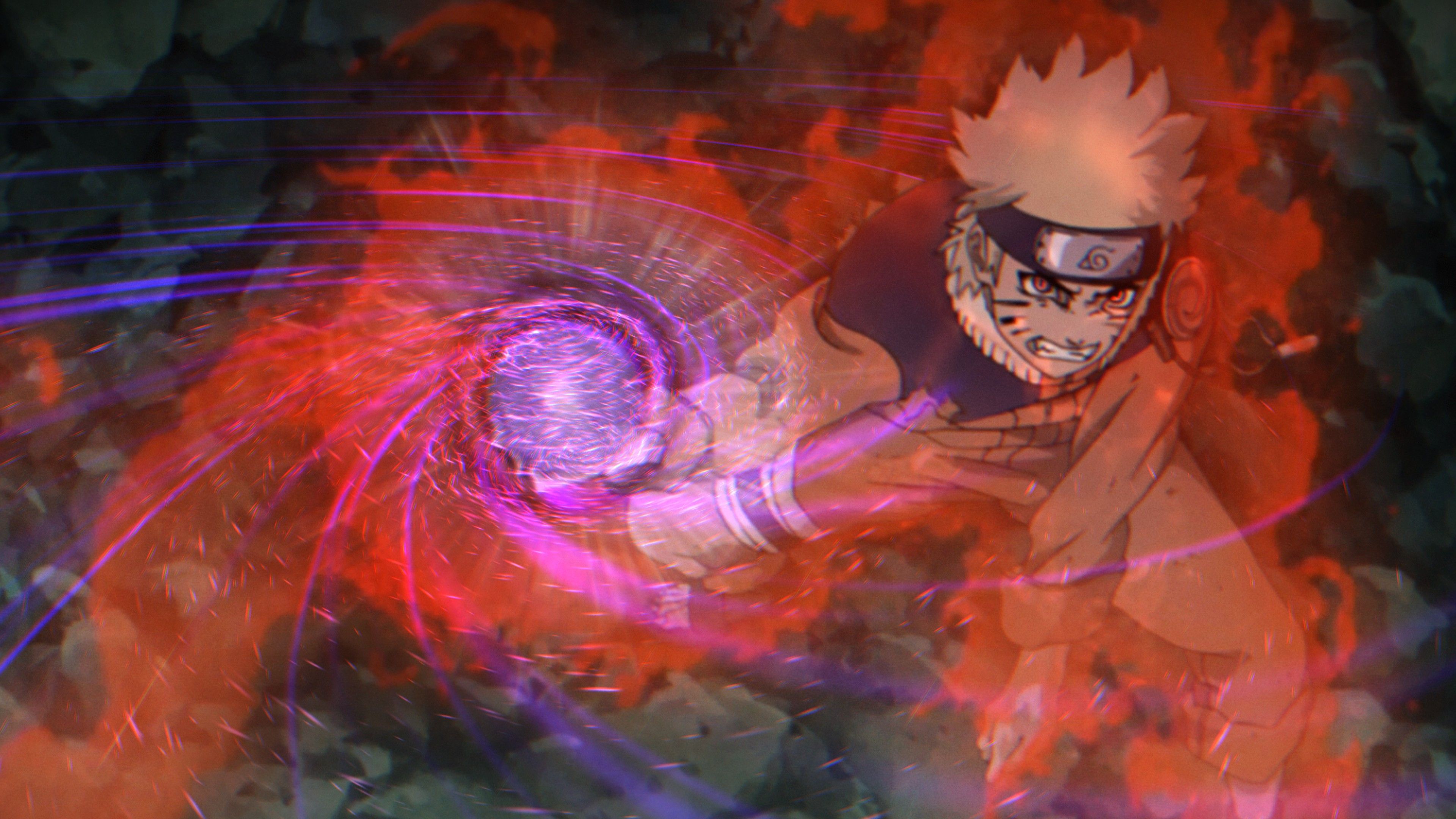3840x2160 Naruto Uzumaki Dark Background 4K HD Naruto Wallpaper