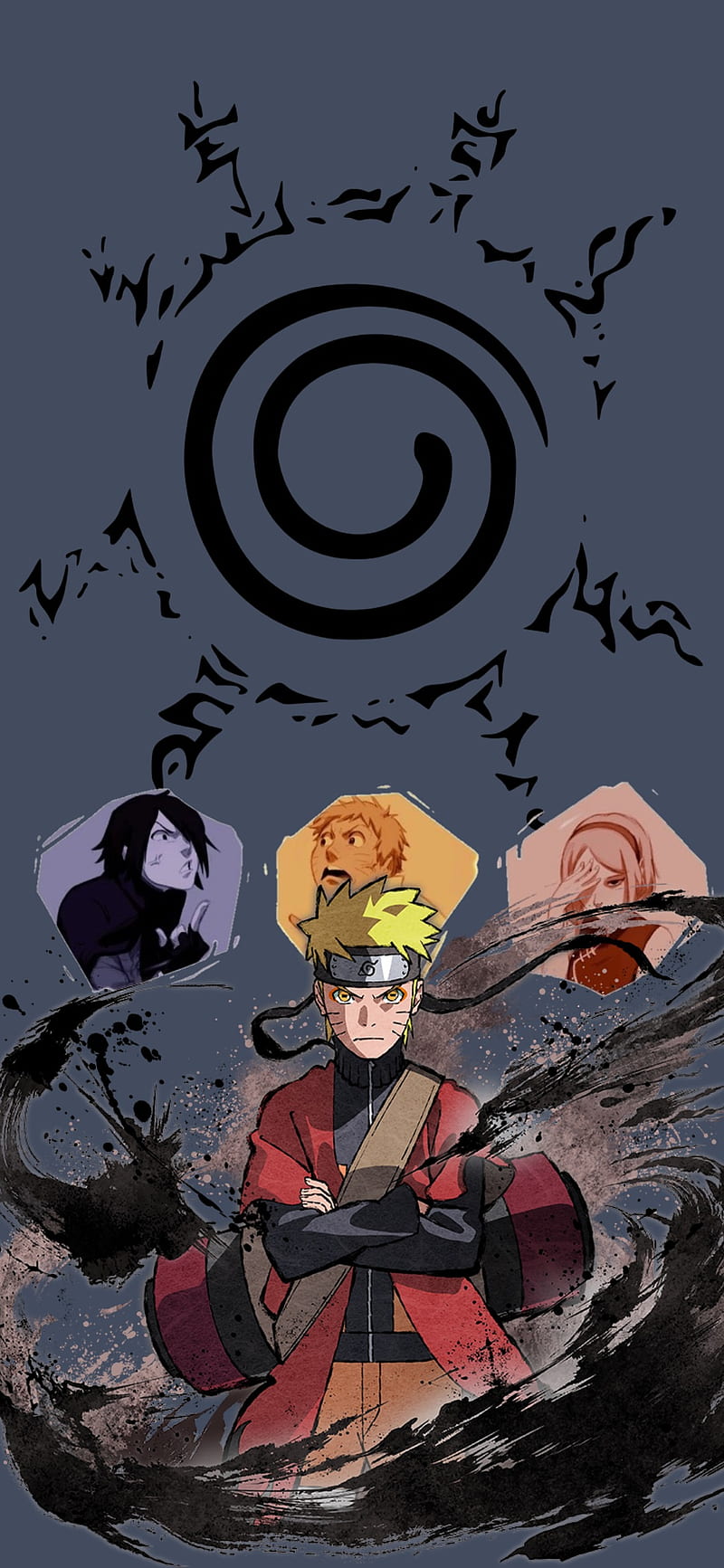 800x1733 Naruto, naruto shippuuden, naruto uzumaki, sakura, sasuke, HD phone wallpaper