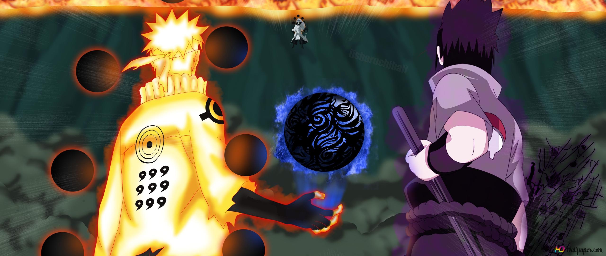 2560x1080 Naruto Shippuden Uzumaki, Bijuu Mode, Sasuke Uchiha, Madara 4K wallpaper download