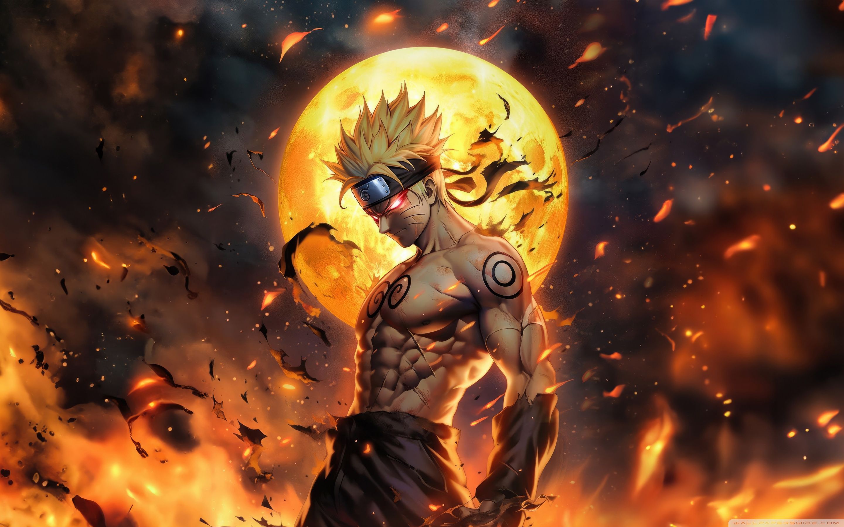 2880x1800 Dark Naruto, Full Moon 4K UHD Wallpaper for UltraHD Desktop and TV : Widescreen and UltraWide Display : Dual Monitor : Smartphone and Tablet Devices