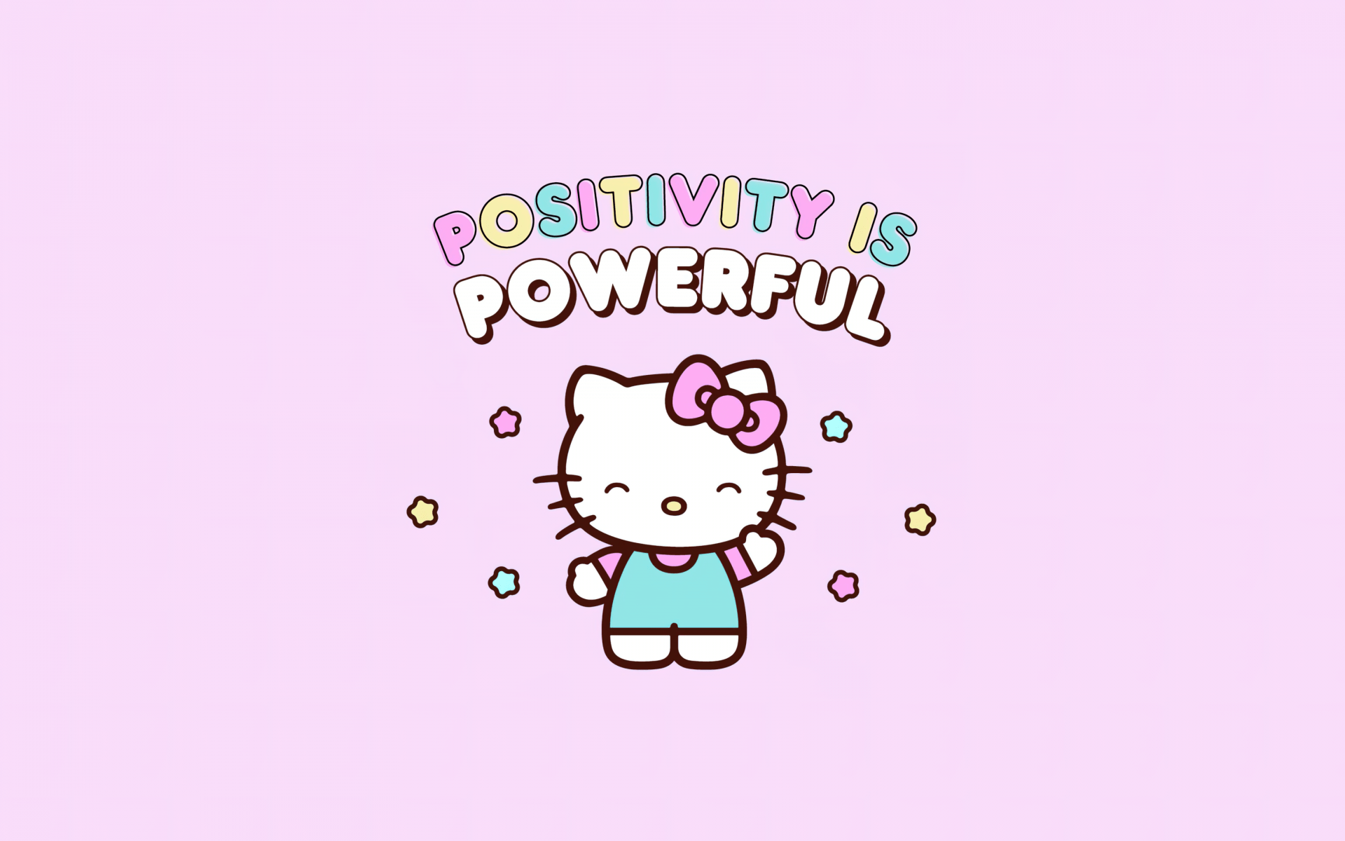 1920x1200 Positivity quotes Wallpaper 4K, Hello Kitty background