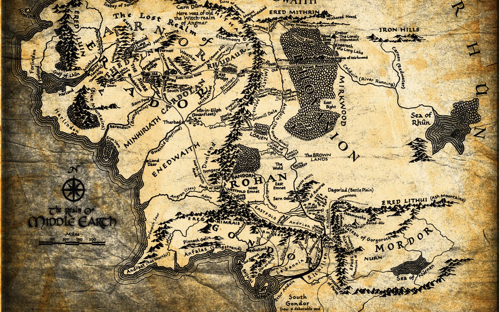 1920x1200 Desktop wallpaper: Lord Of The Rings, The Lord Of The Rings, Fantasy, Map 4K free download for PC. 269880