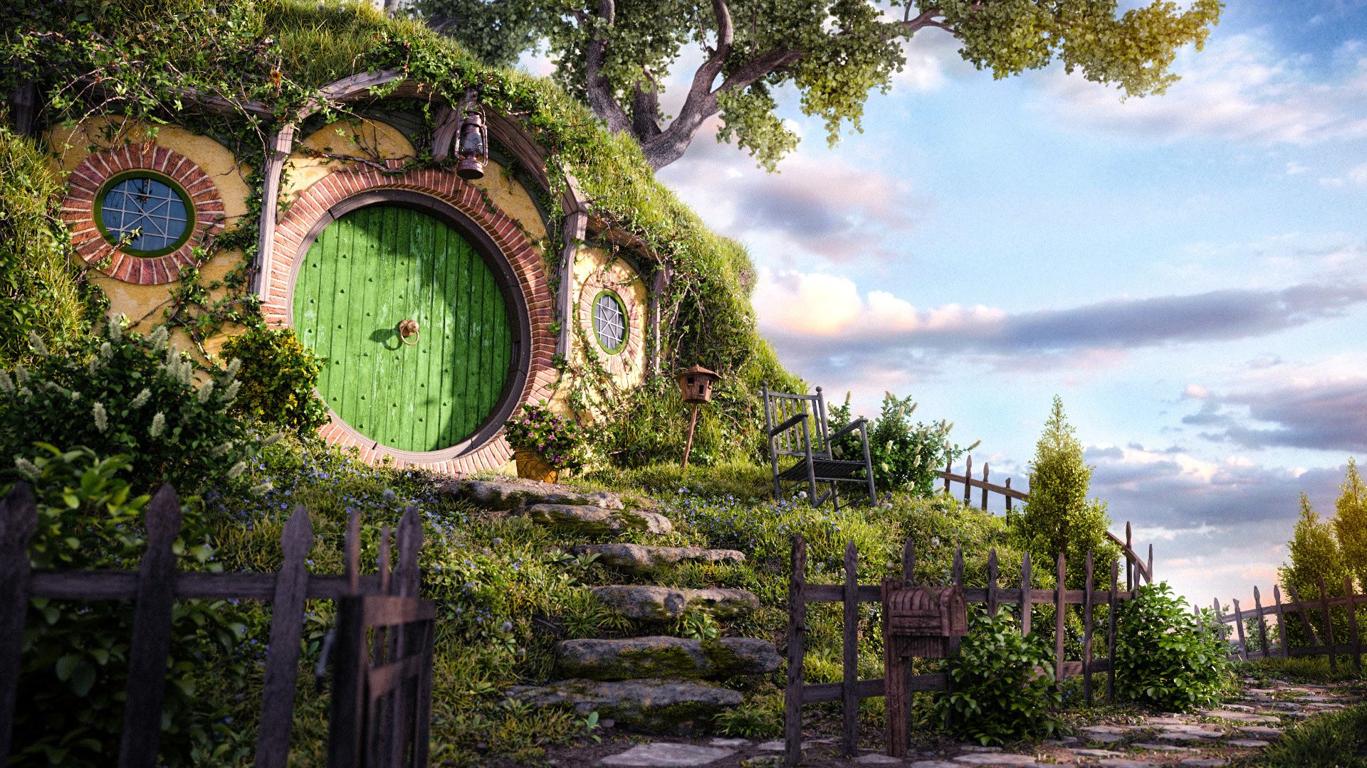 1920x1080 The Shire (The Lord of the Rings) Wallpaper