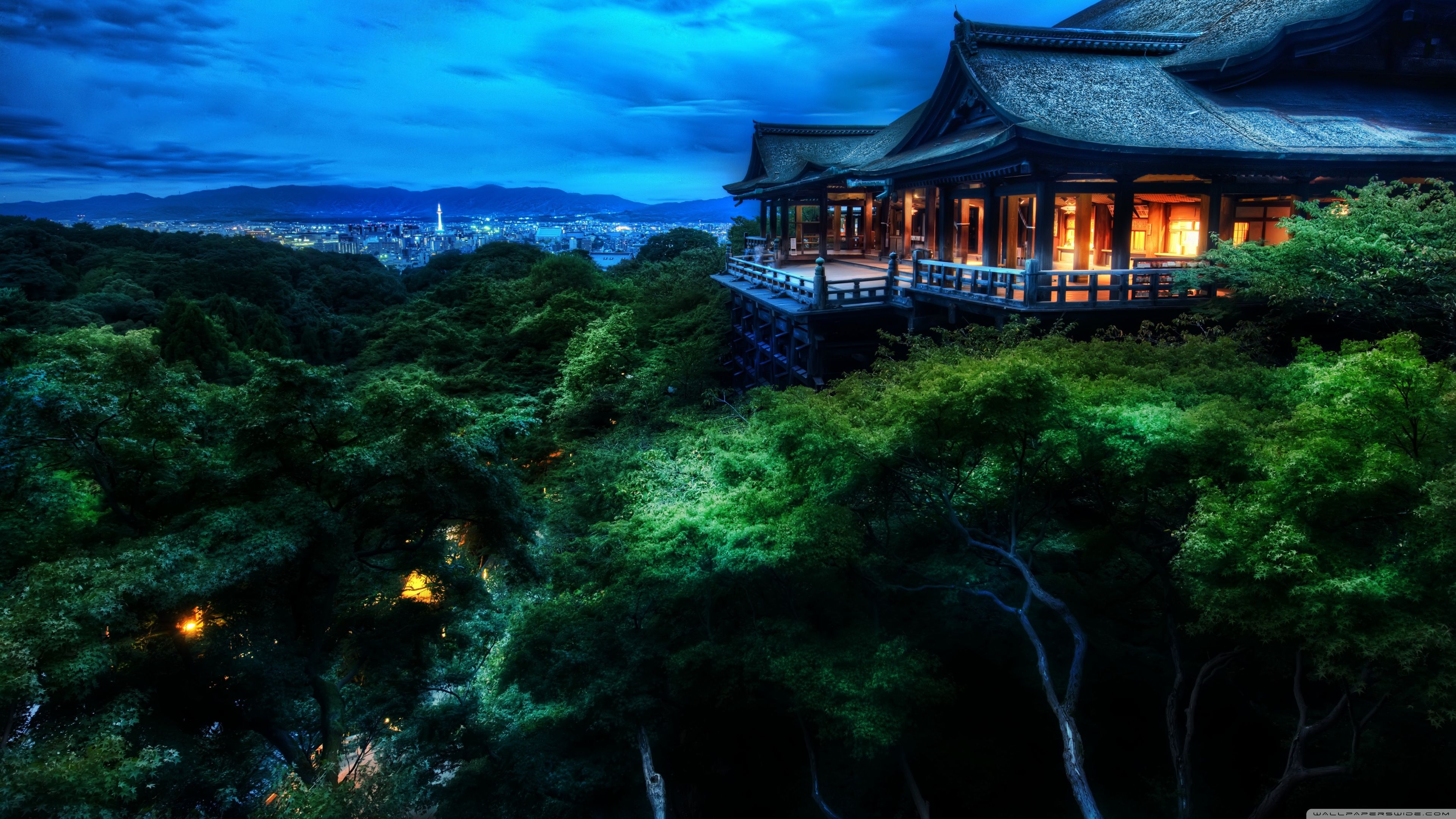 3840x2160 Japan 4k Night Wallpaper