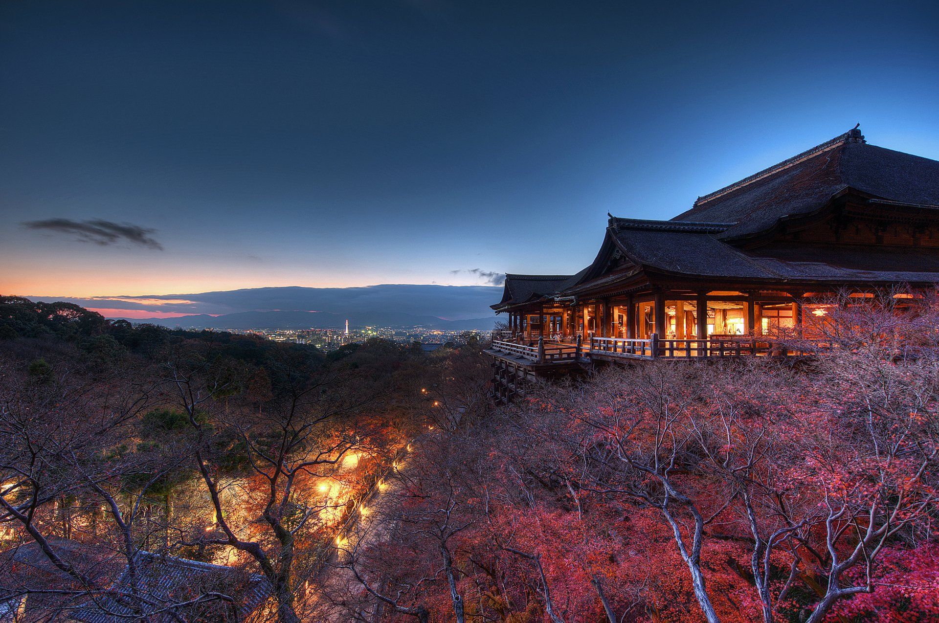 1920x1274 Kiyomizu Dera By Night: A Stunning 4K Ultra HD Wallpaper Of Kyotox2837