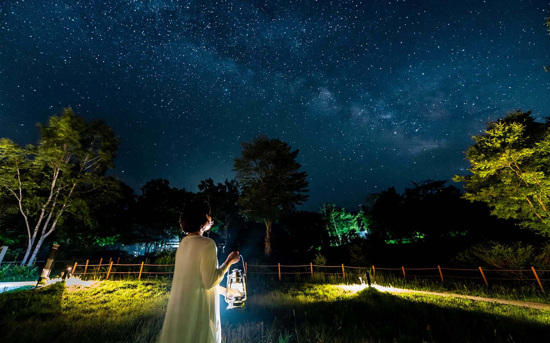1920x1200 The best starlit sky in Japan, Namiai Park STARDUST GLAMPING achi village