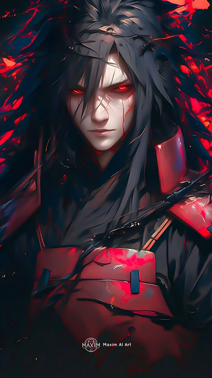 736x1308 Madara Uchiha ( AI Art )