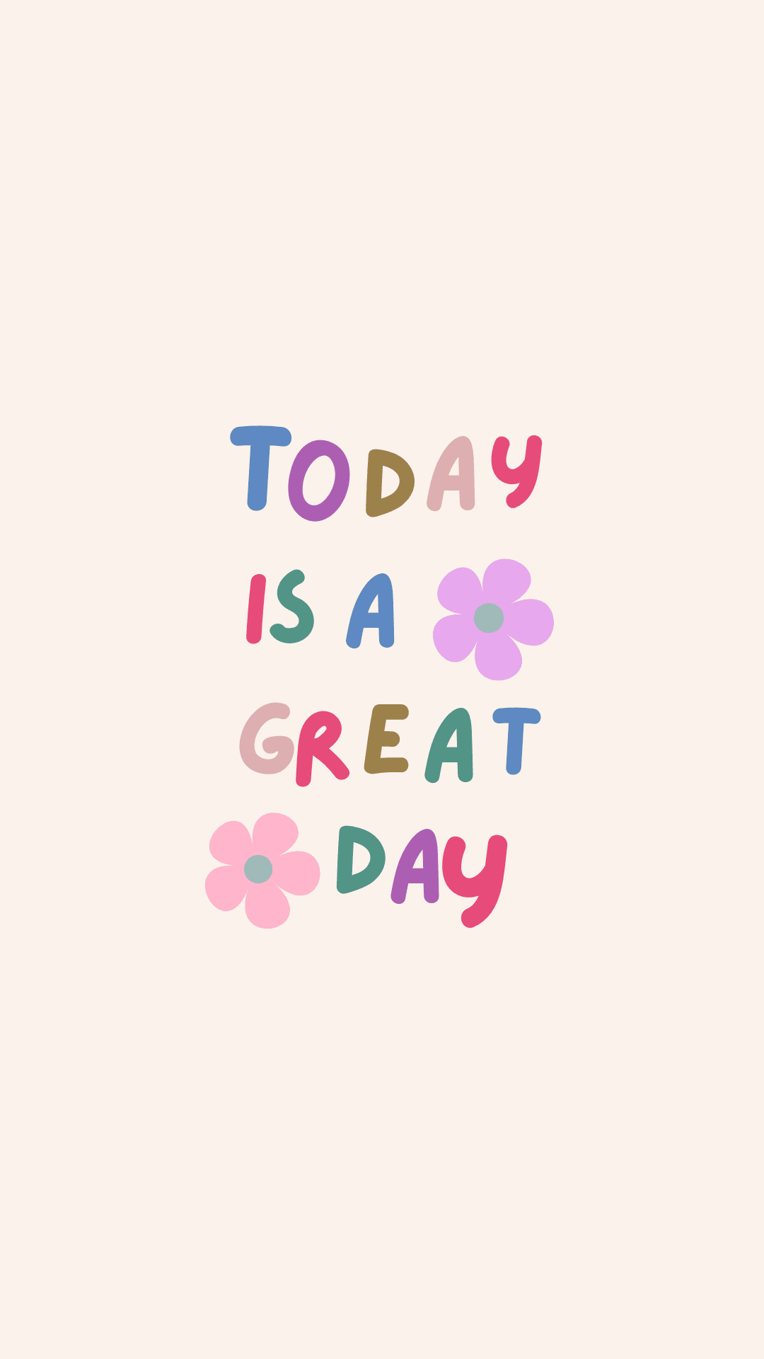 1080x1920 Colorful Cute Quote Phone Wallpaper