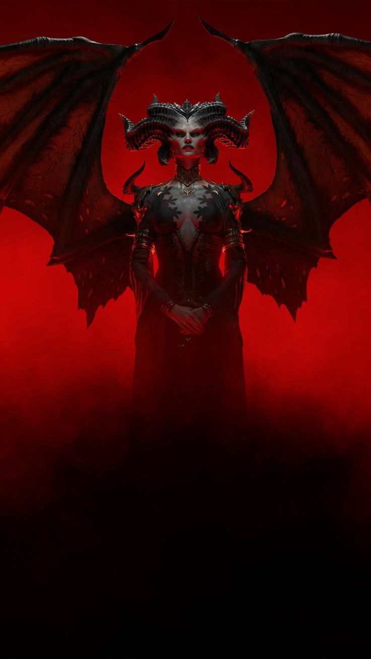 736x1308 Satan Diablo IV 4K Ultra HD Mobile Wallpaper for iPhone & Android
