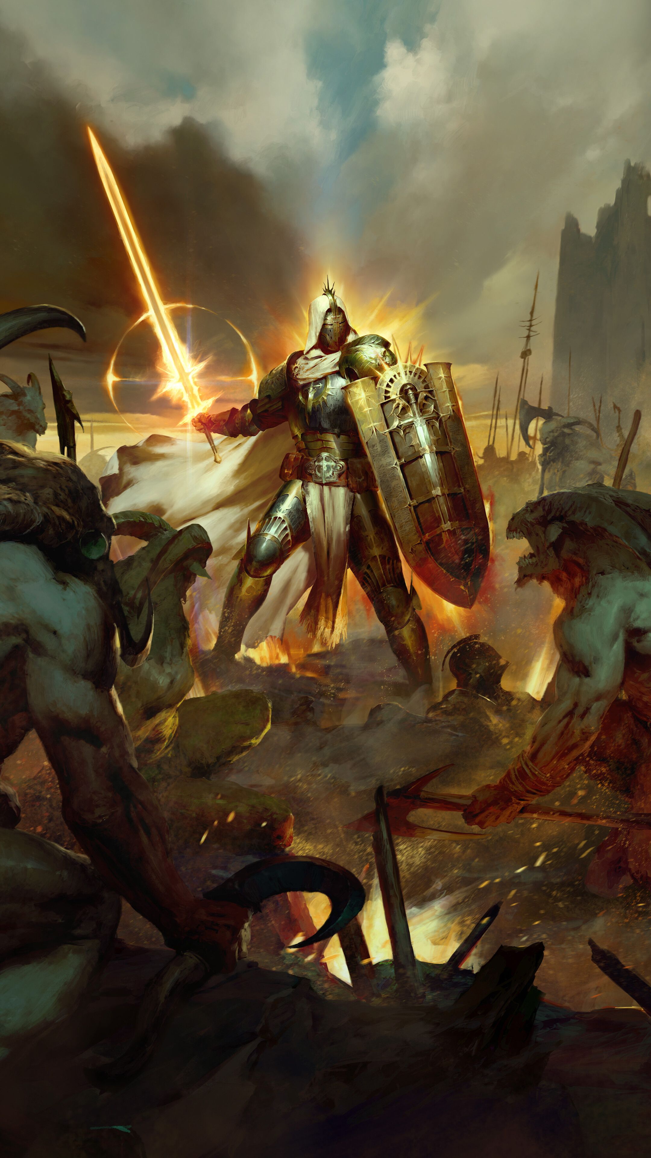 2160x3840 Paladin Diablo IV: Lord of Hatred 4K Wallpaper iPhone HD Phone