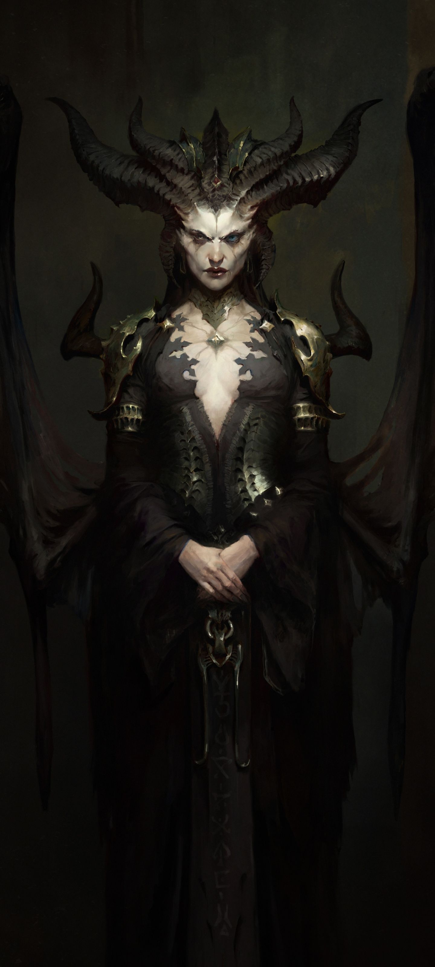 1440x3200 Phone wallpaper: Diablo Iv, Lilith (Diablo), Video Game, Horns, Demon 1354913