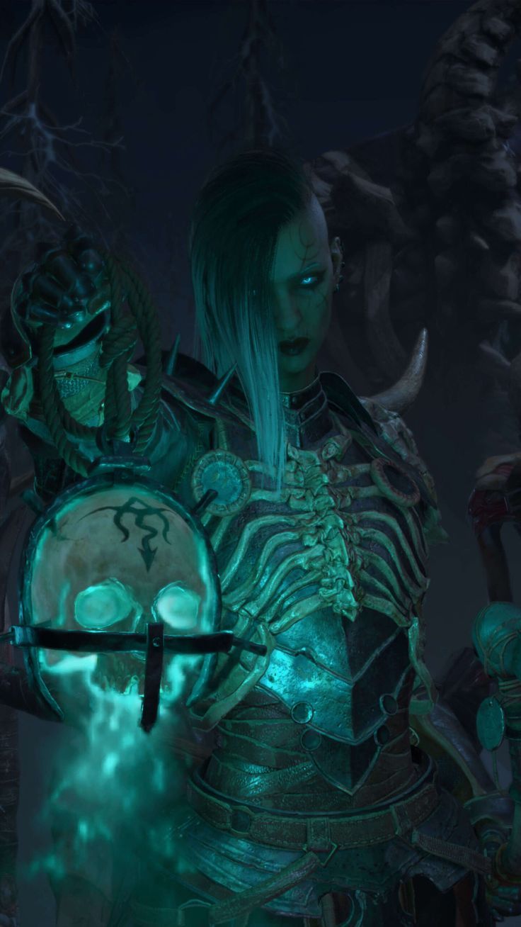 736x1308 Necromancer In Diablo IV Game 4K Ultra HD Mobile Wallpaper for iPhone & Android
