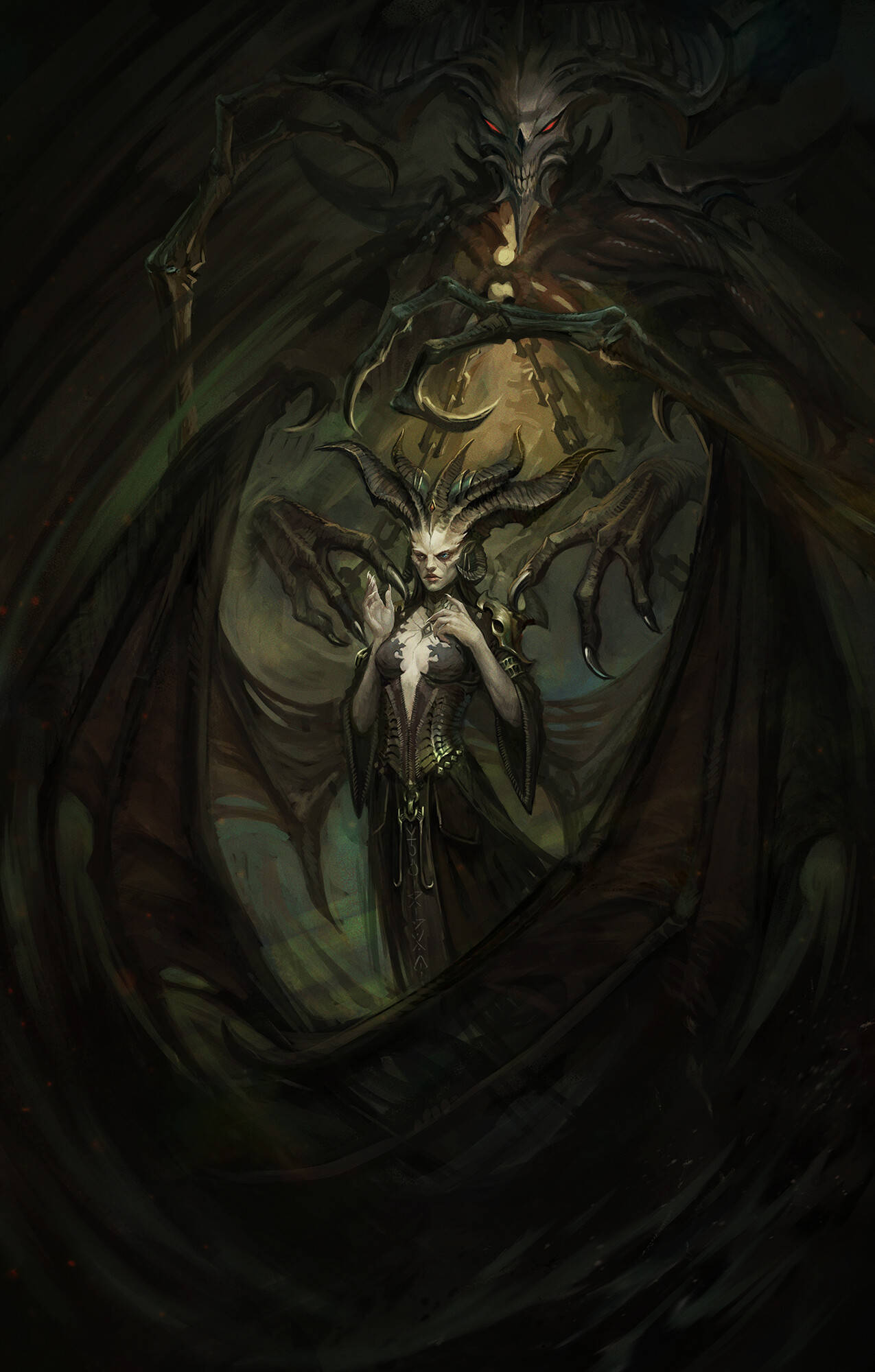 1275x2000 Download Diablo 4 Lilith Claw Wallpaper
