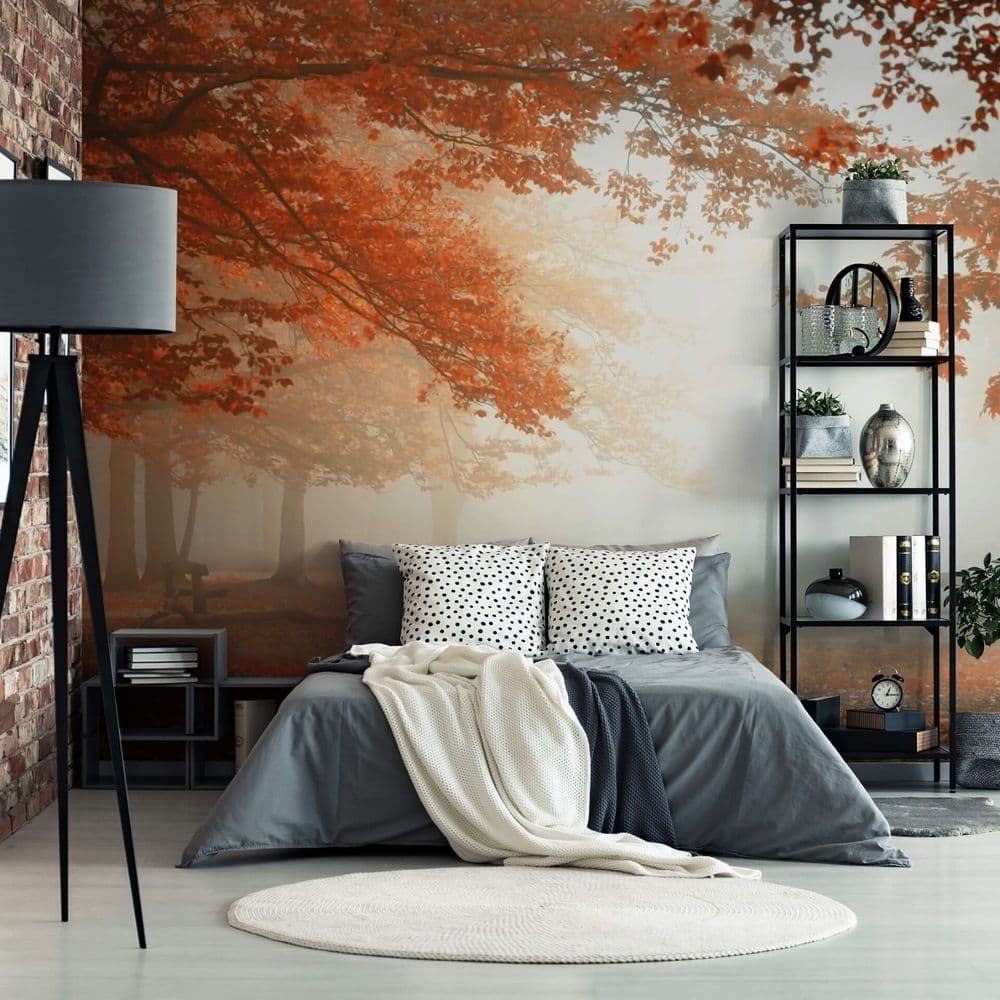 1000x1000 Bedroom photo wallpaper Autumn Forrest. Shop online