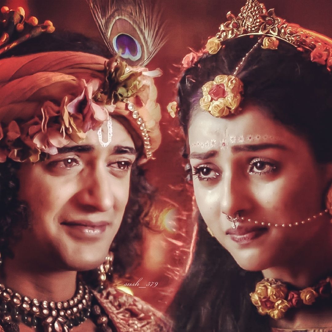 1080x1080 Krishna Sad Wallpaper