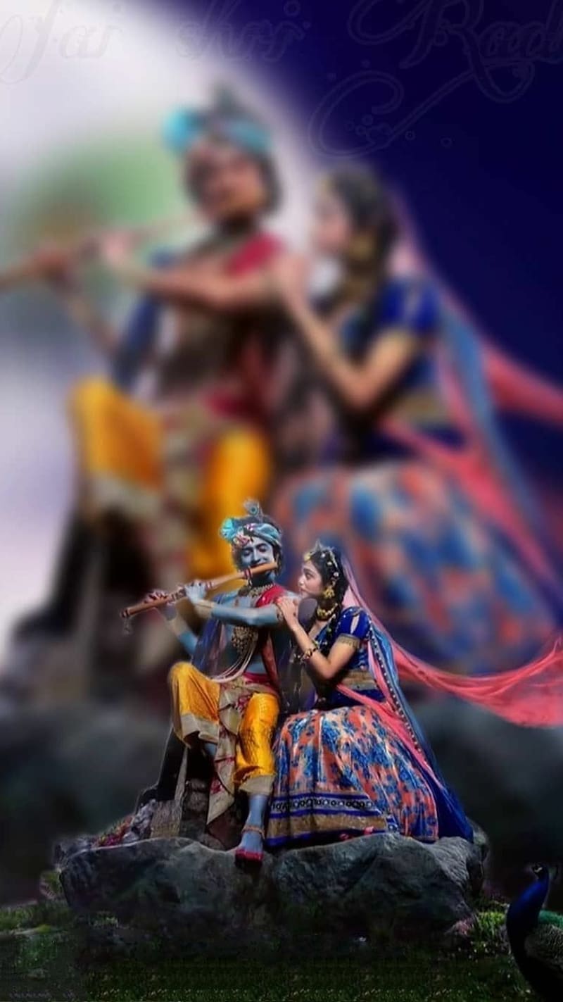 800x1423 Radhakrishn, love, radhakrishna, HD phone wallpaper