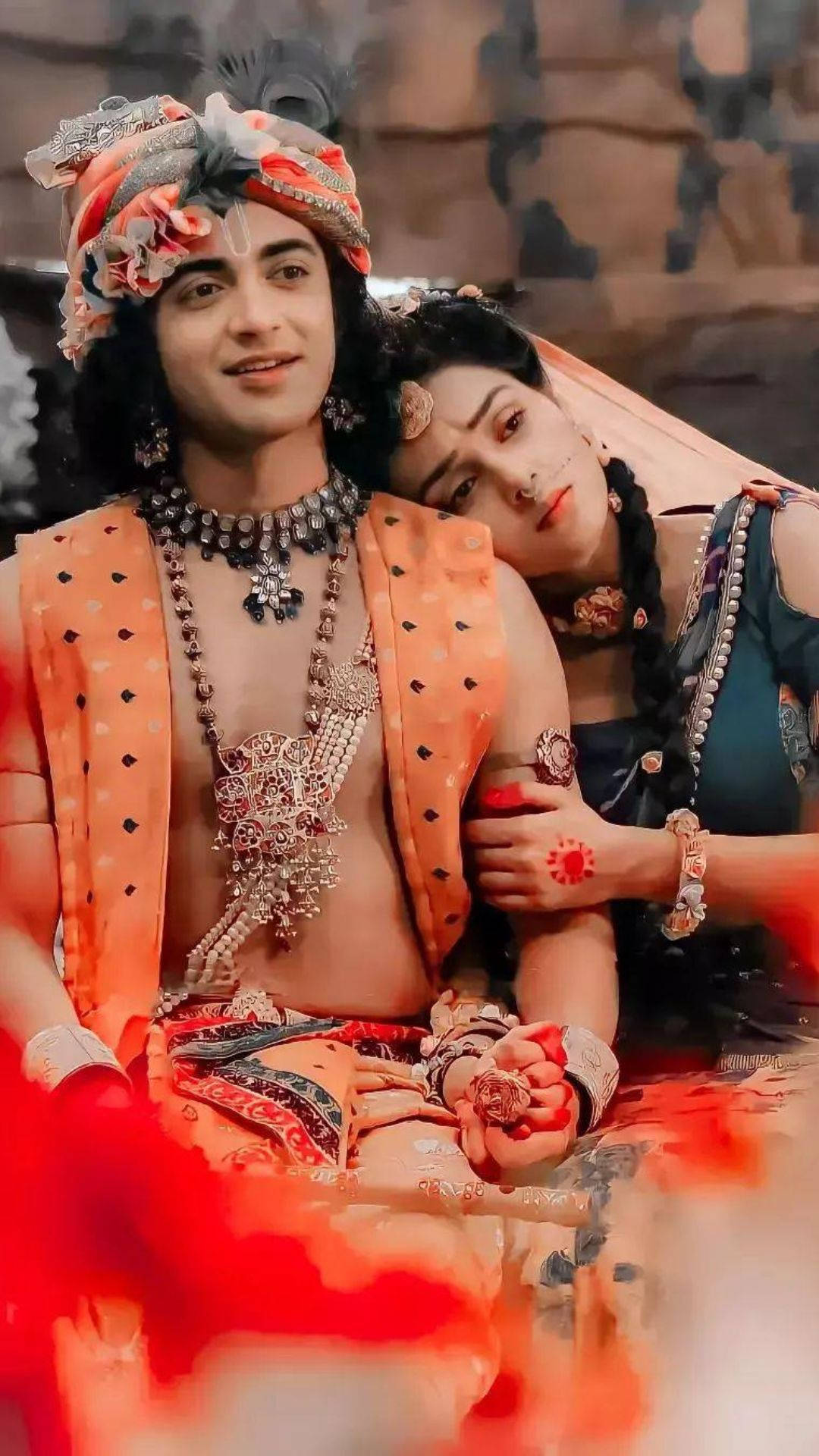 1080x1920 Download Radha Krishna Serial Radha And Krishna Wallpaper