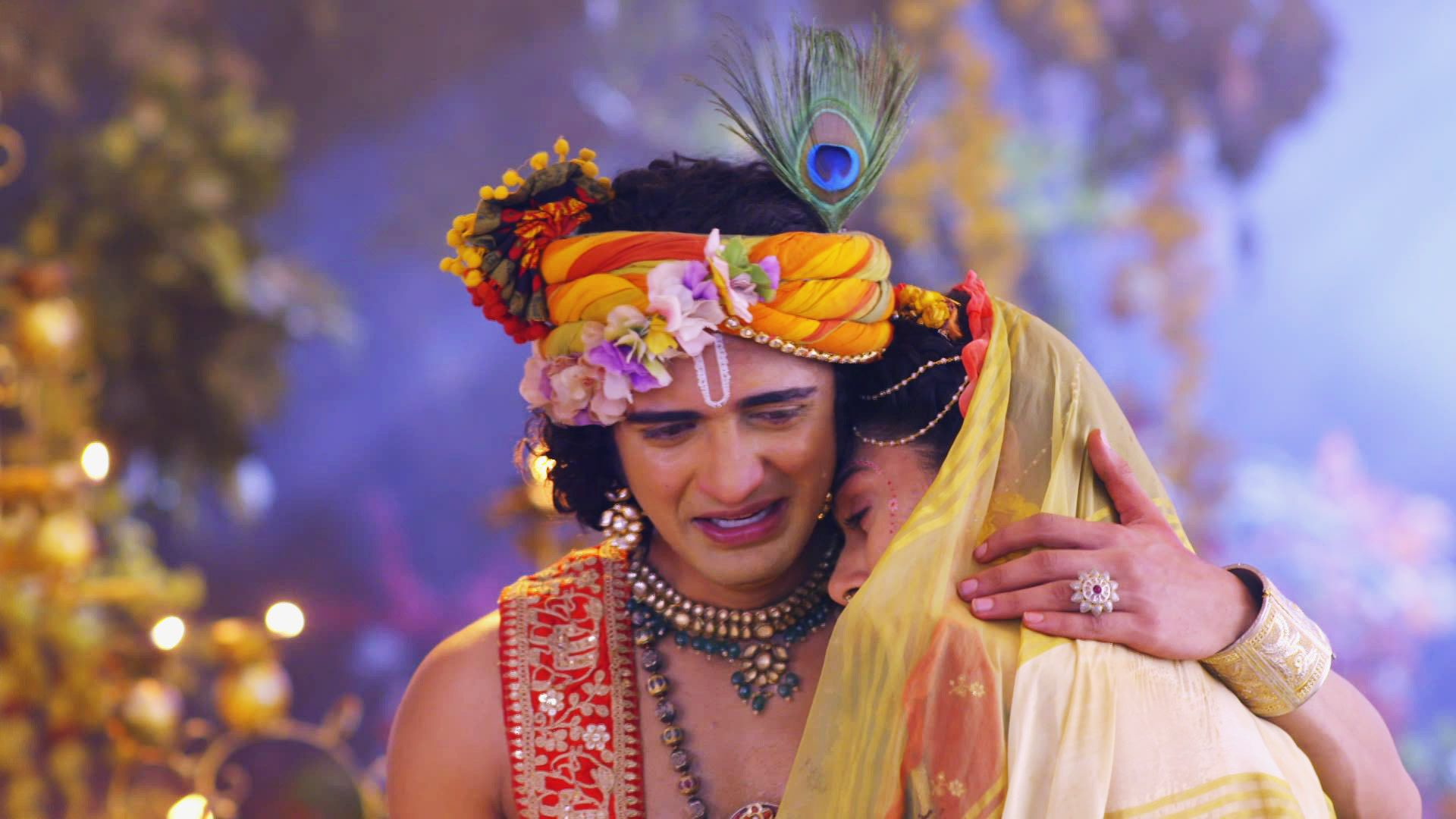 1920x1080 Radha, Krishna's Emotional Moment