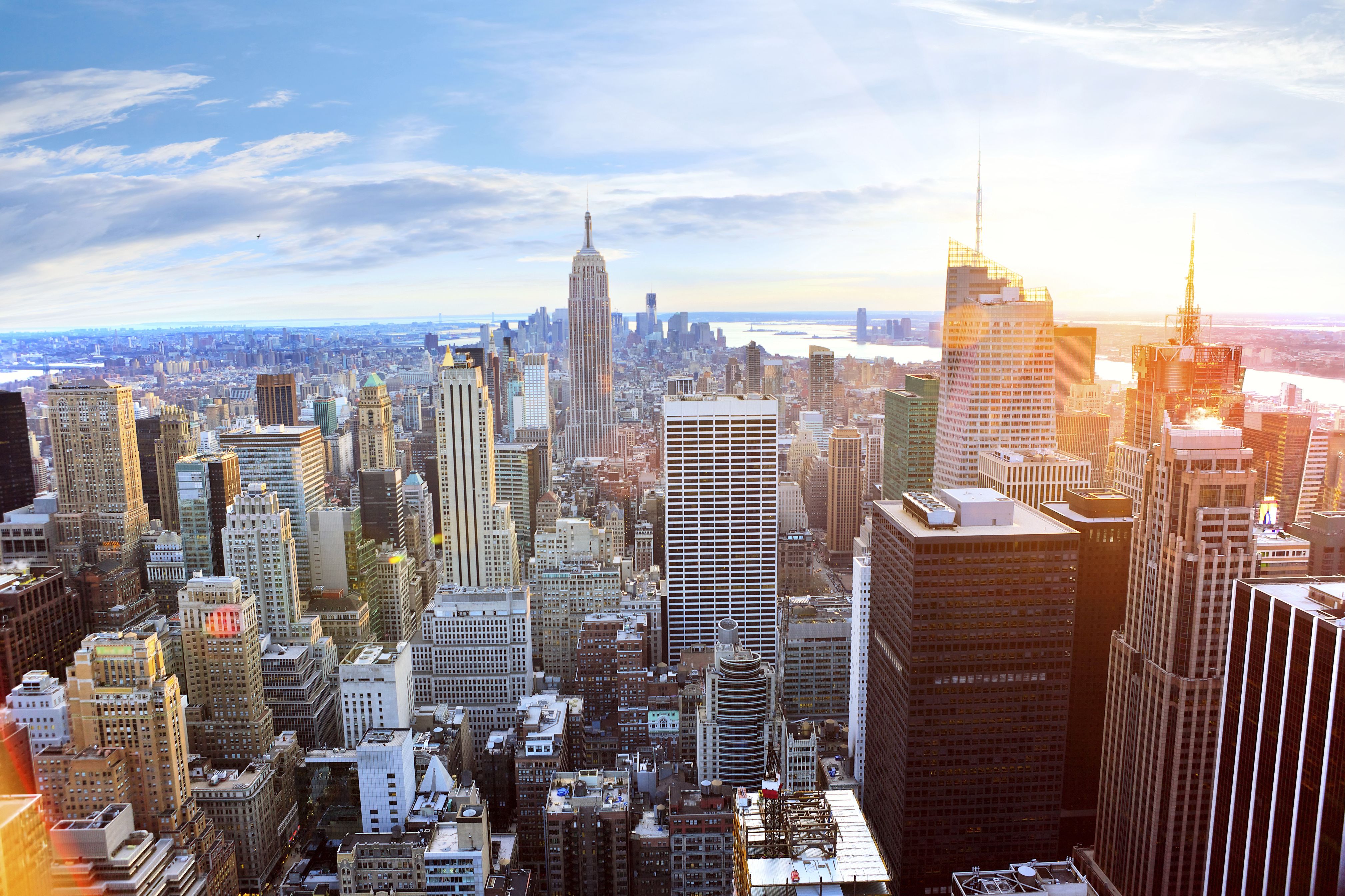 4035x2689 Wallpaper Aerial View of City Buildings During Daytime, Background Free Image