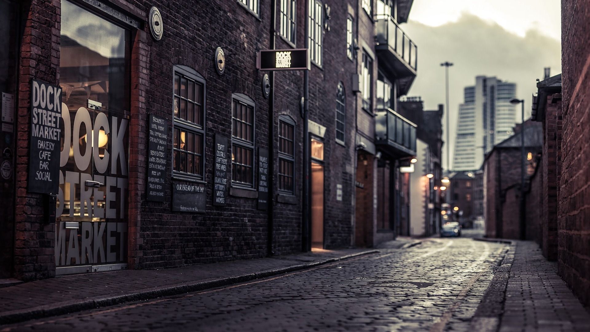 1920x1080 Modern Street City HD Wallpaper