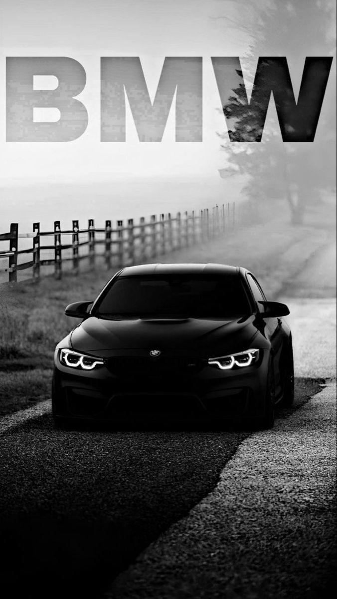 676x1200 BMW Black And White Wallpaper