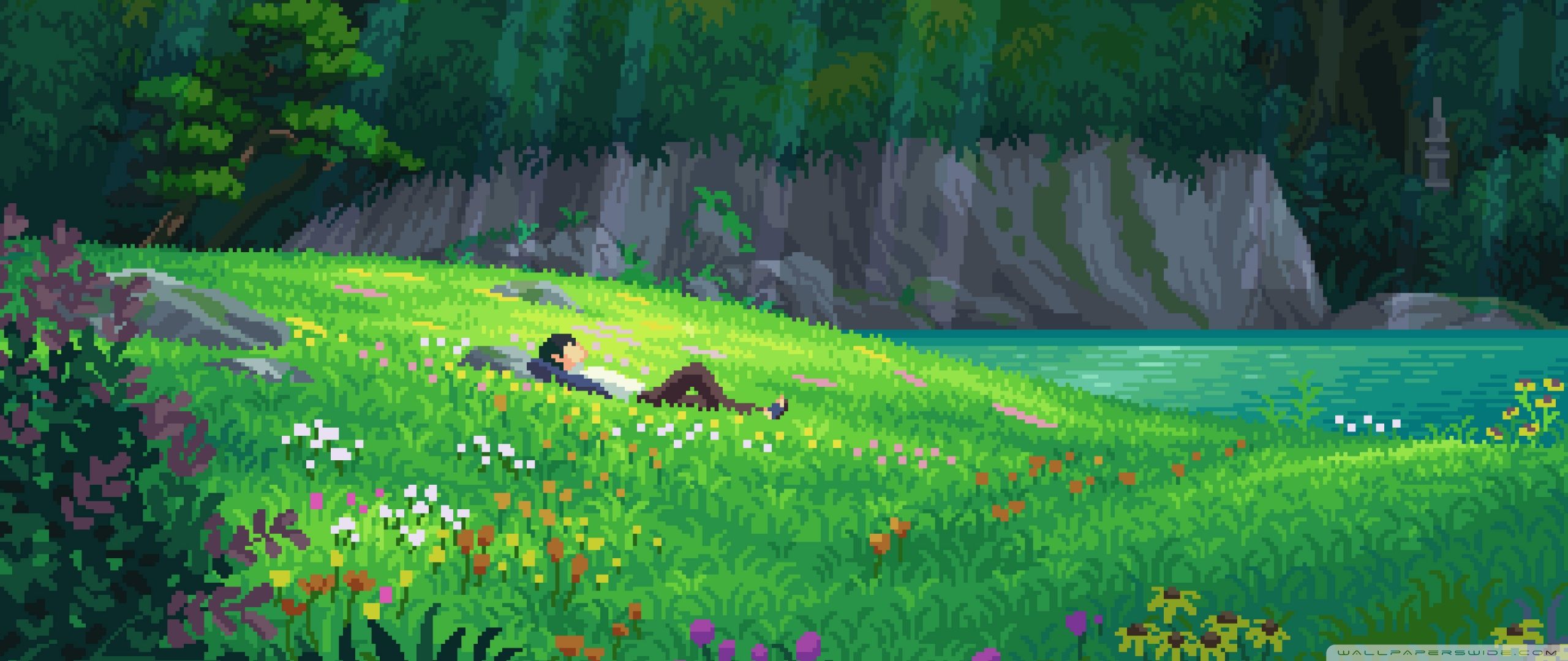 2560x1080 Pixel Art 4K UHD Wallpaper for UltraHD Desktop and TV : Widescreen and UltraWide Display : Dual Monitor : Smartphone and Tablet Devices