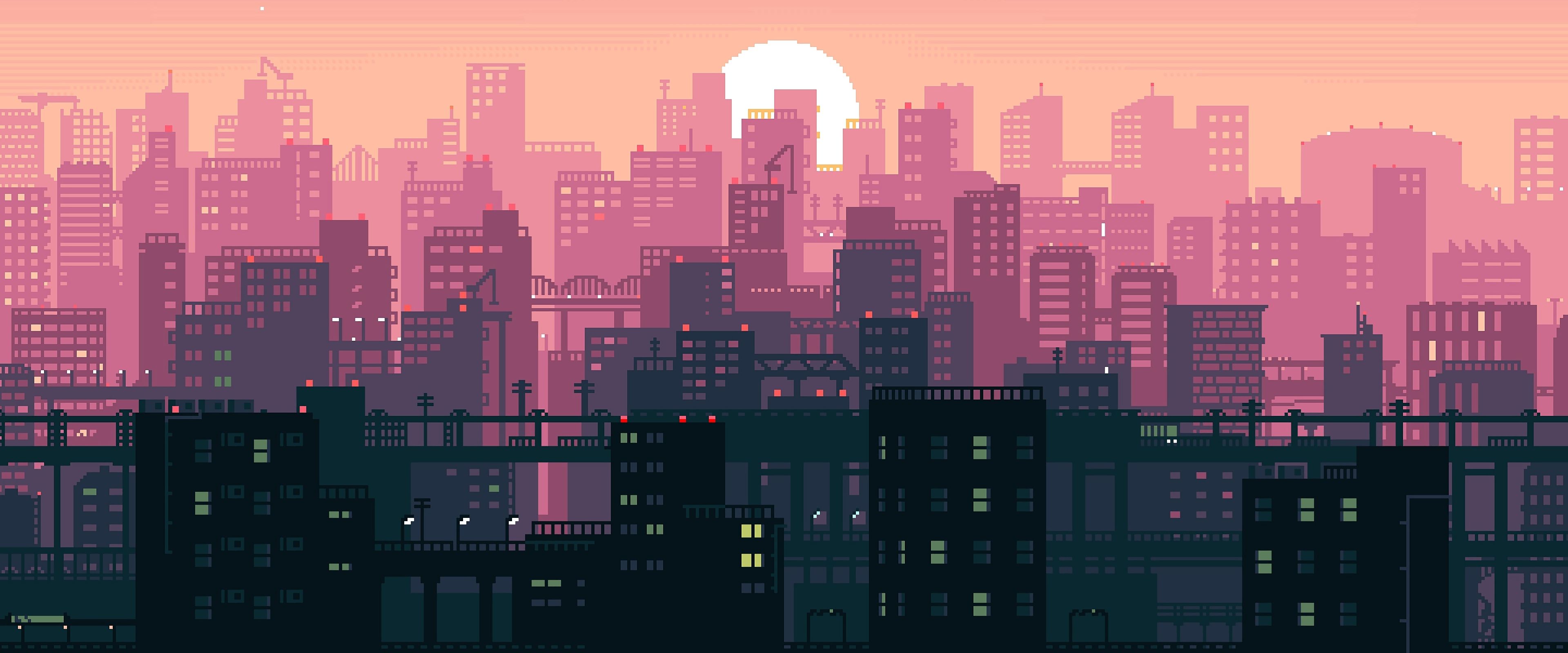 3840x1600 8 Bit Pixel Art [3840x1600]