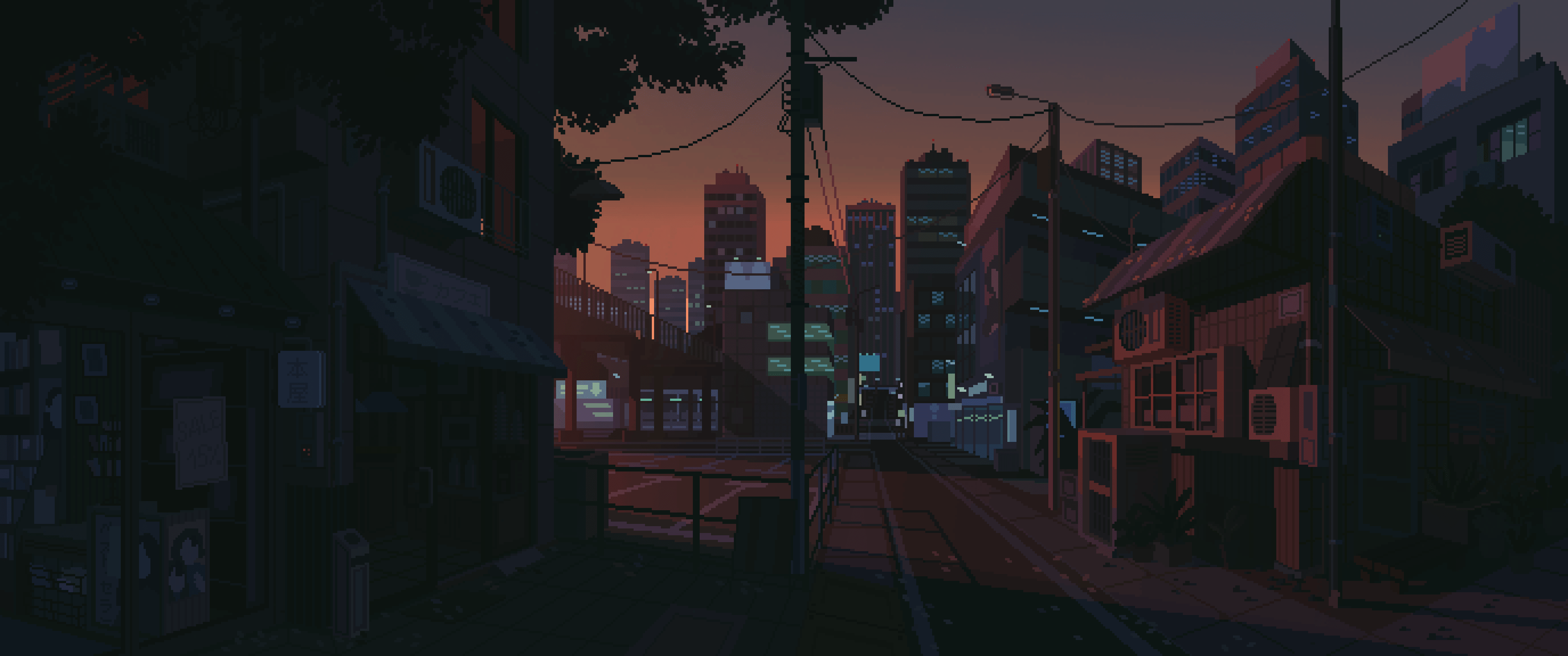 3440x1440 pixel art by waneella [3440x1440]
