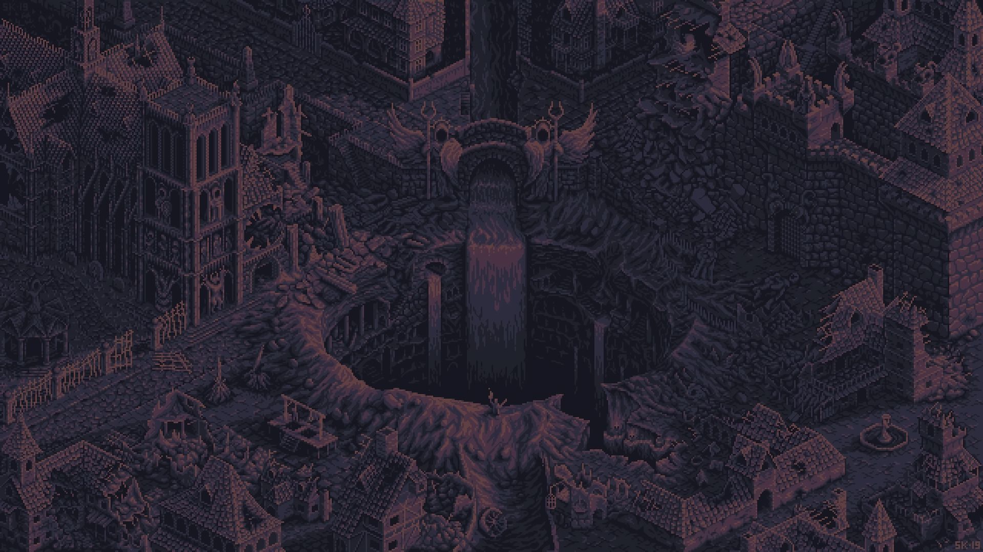 1920x1080 Free Pixel Art 4K Wallpaper & Desktop HD Background for PC