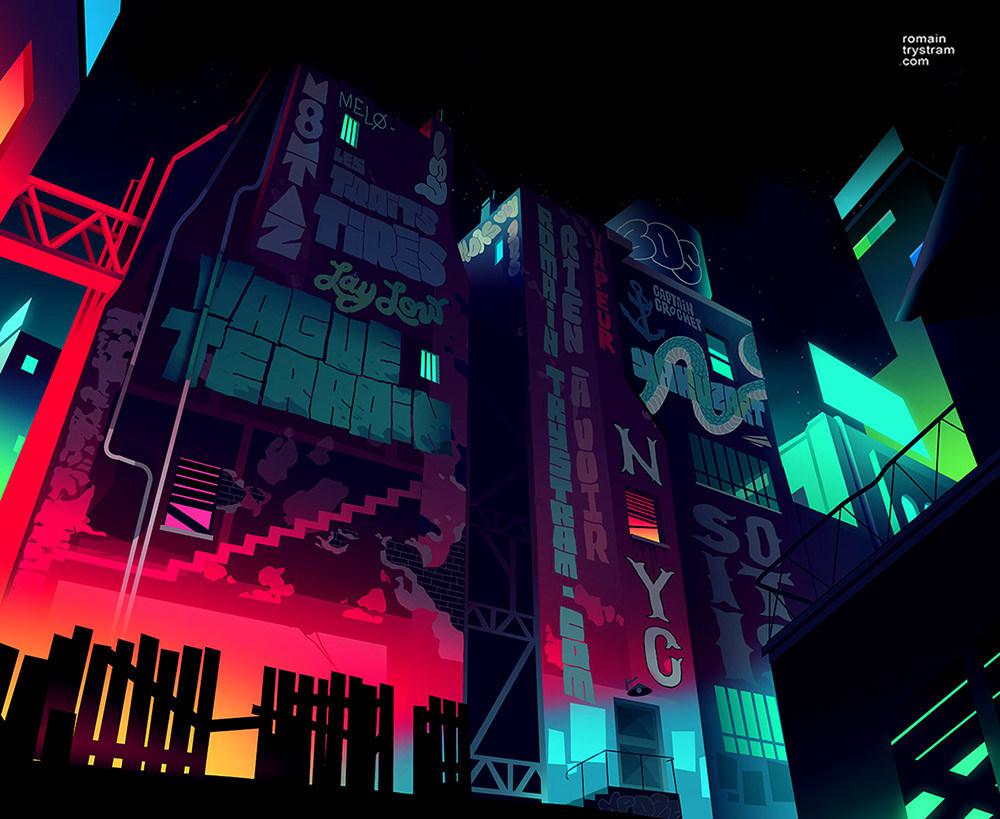 1000x819 Sublime Cityscape Illustrations