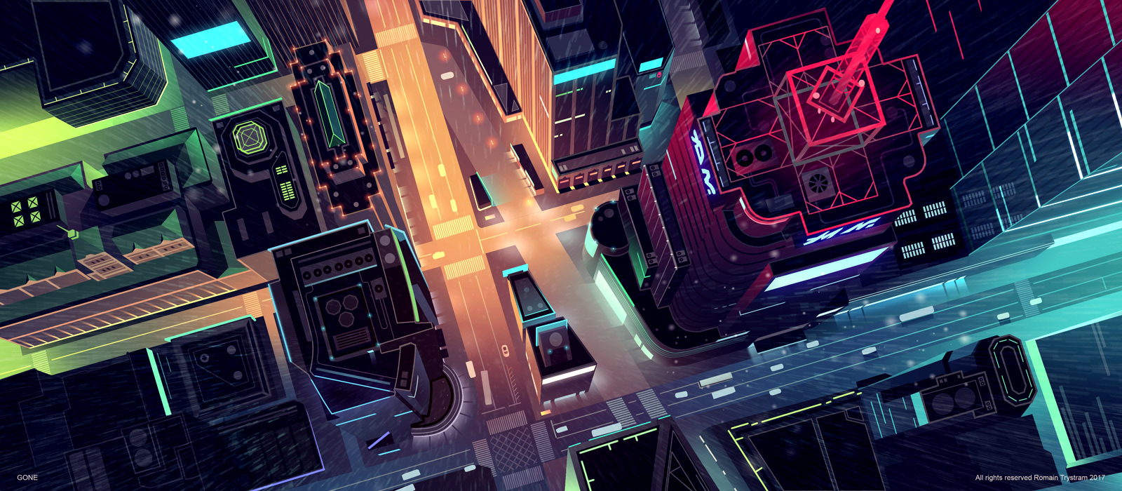 1600x700 Digital Urban Illustrations