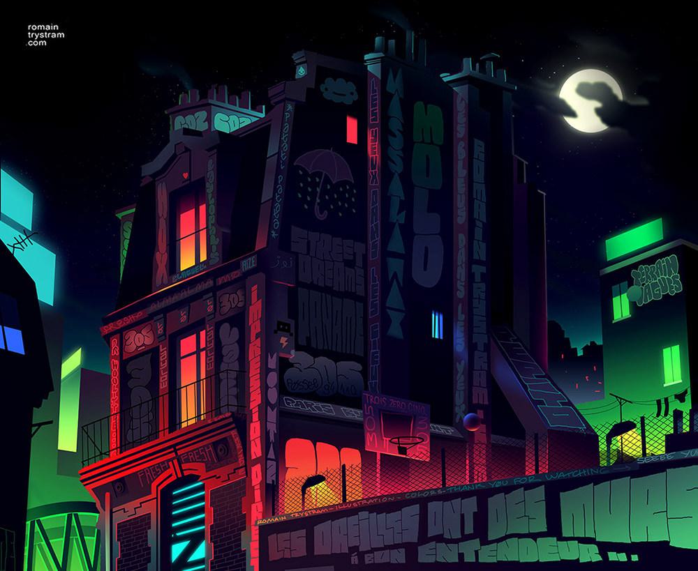 1000x819 Sublime Cityscape Illustrations