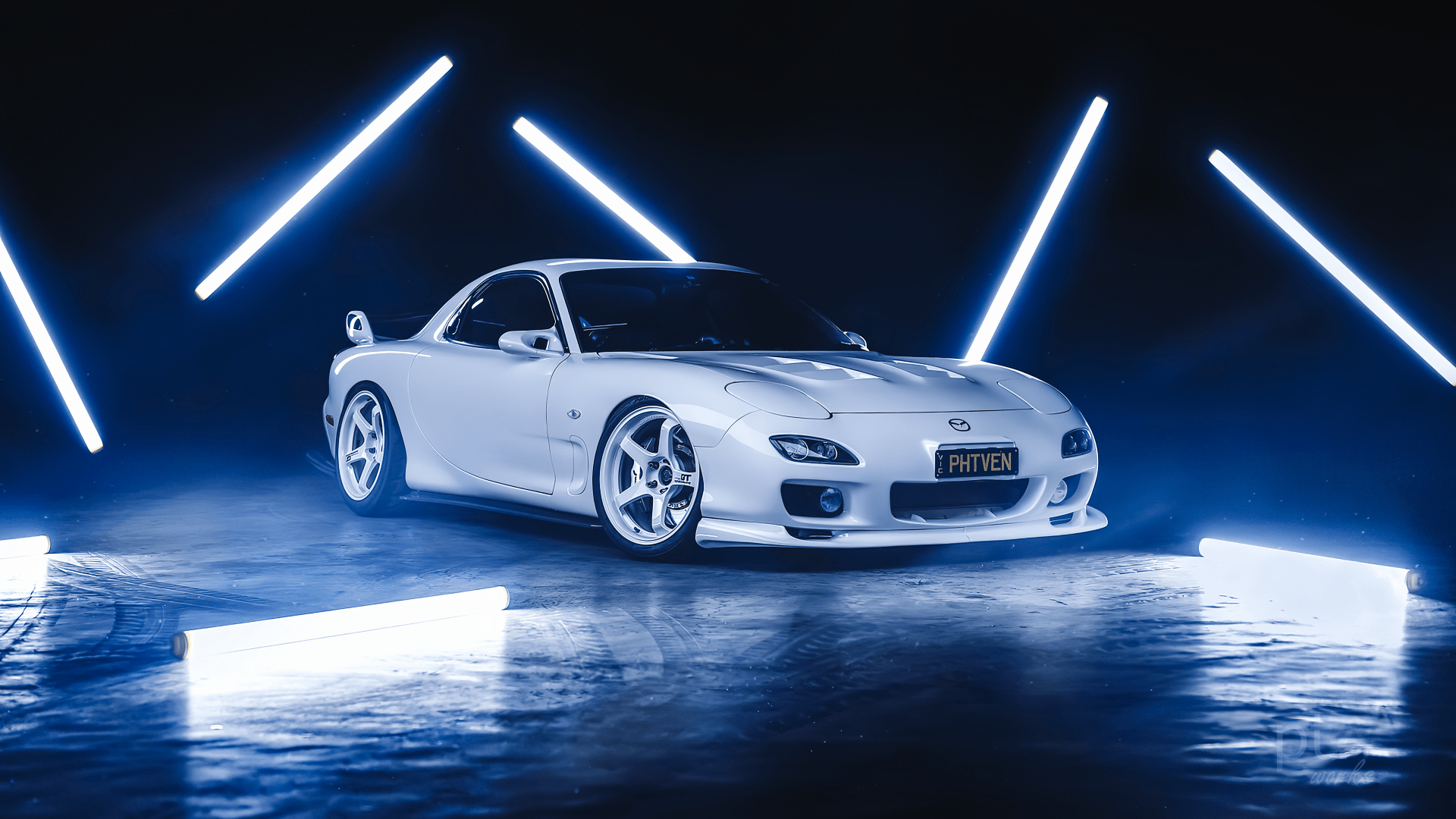 1920x1080 4K Ultra HD Mazda RX 7 Spotlight: Iconic Performance In Stunning Detail By Paul Phanx2160