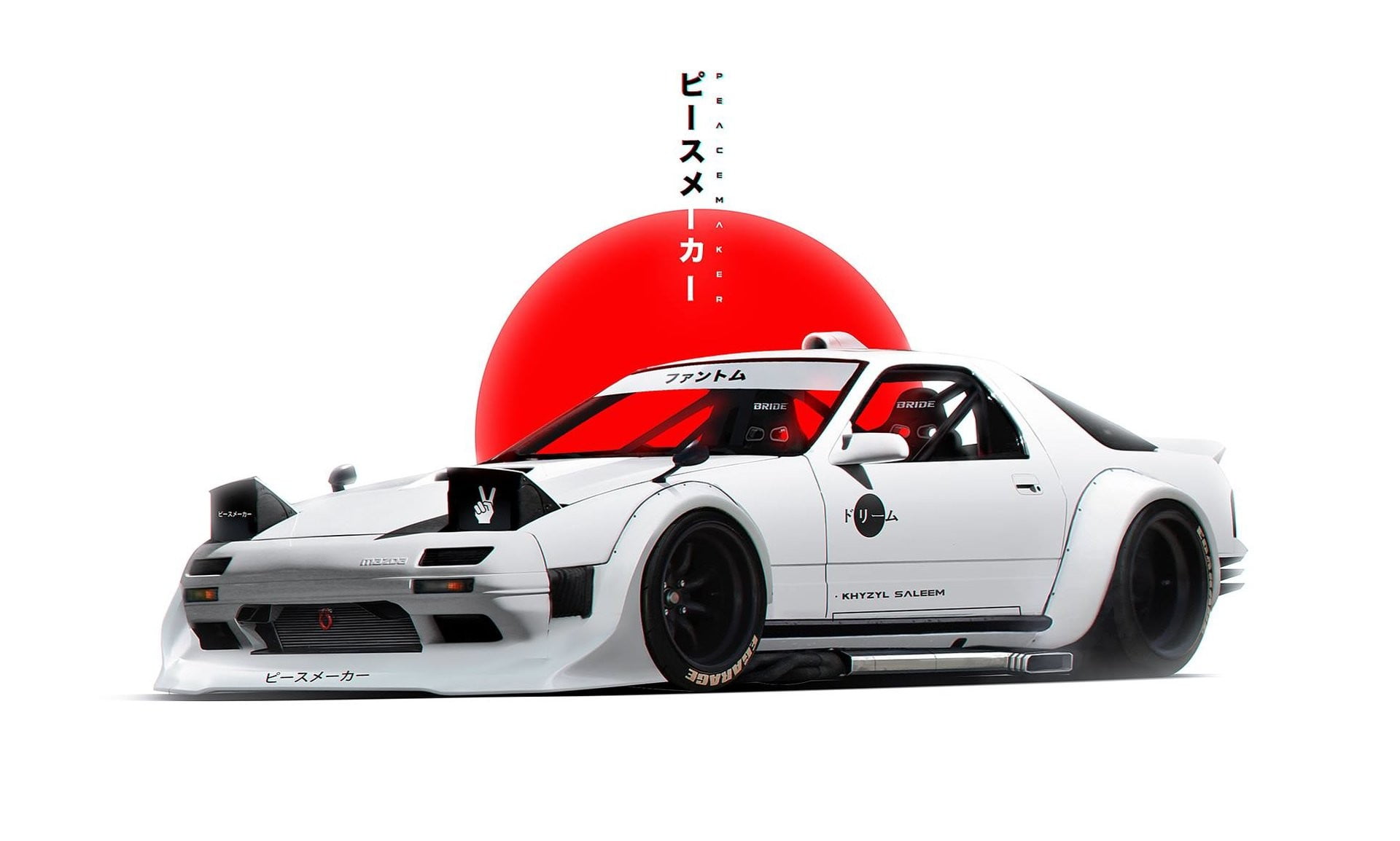 1920x1154 White coupe, car, Khyzyl Saleem, Mazda RX- simple background HD wallpaper
