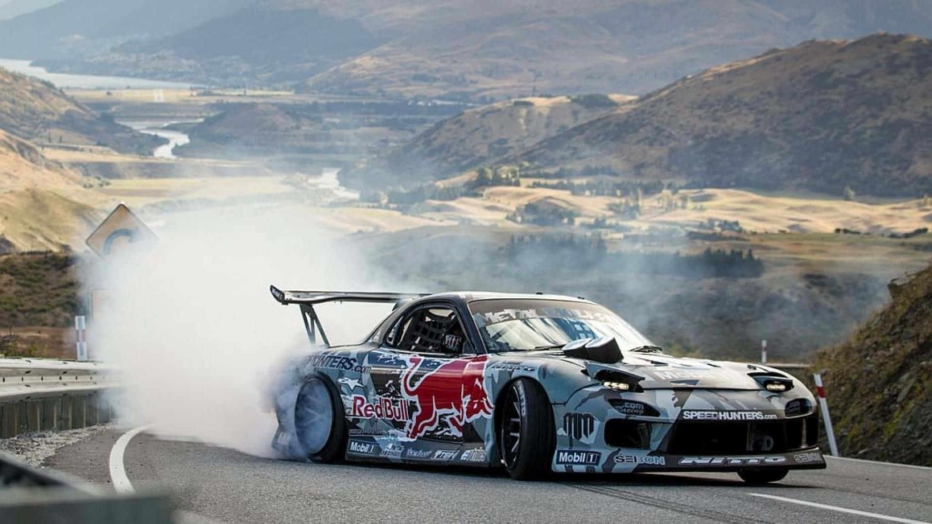 1920x1080 Download White Mazda Rx7 Fc Classic Code Side Drift Wallpaper