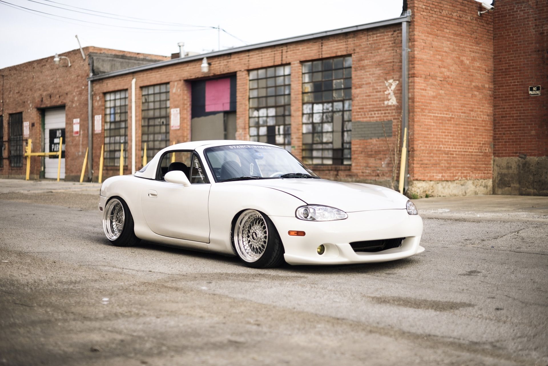 1920x1282 Wallpaper Mazda, Miata, stance, white, bbs for mobile and desktop, section mazda, resolution 1920x1282