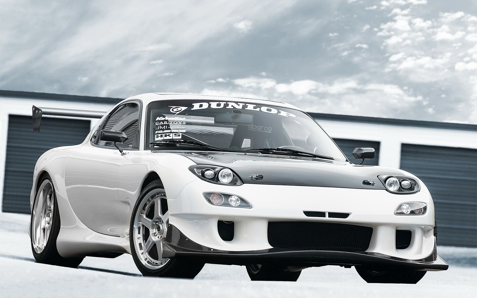 1920x1200 Wallpaper Mazda RX 7 White Car Front View 1920x1200 Picture, Image