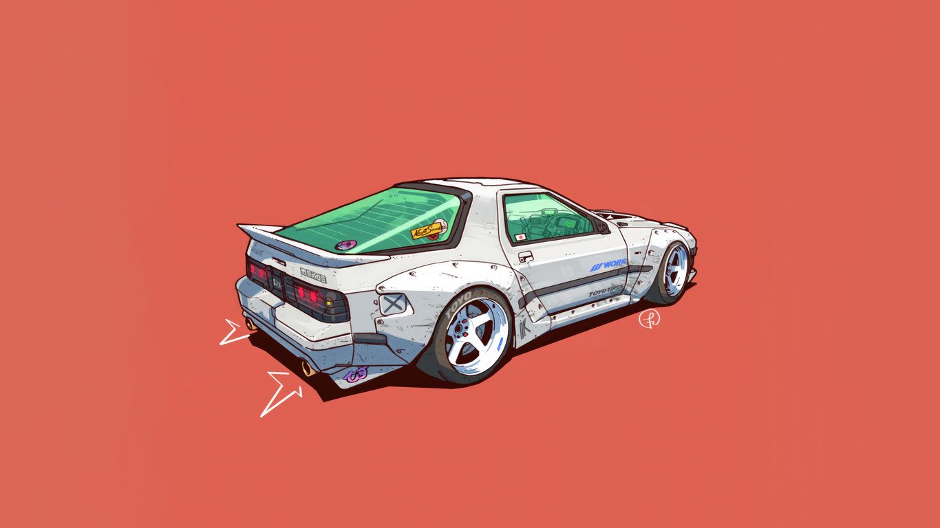 1366x768 Mazda Rx 7 Fc Wallpaper, HD Artist Wallpaper, 4k Wallpaper, Image, Background, Photos and Picture