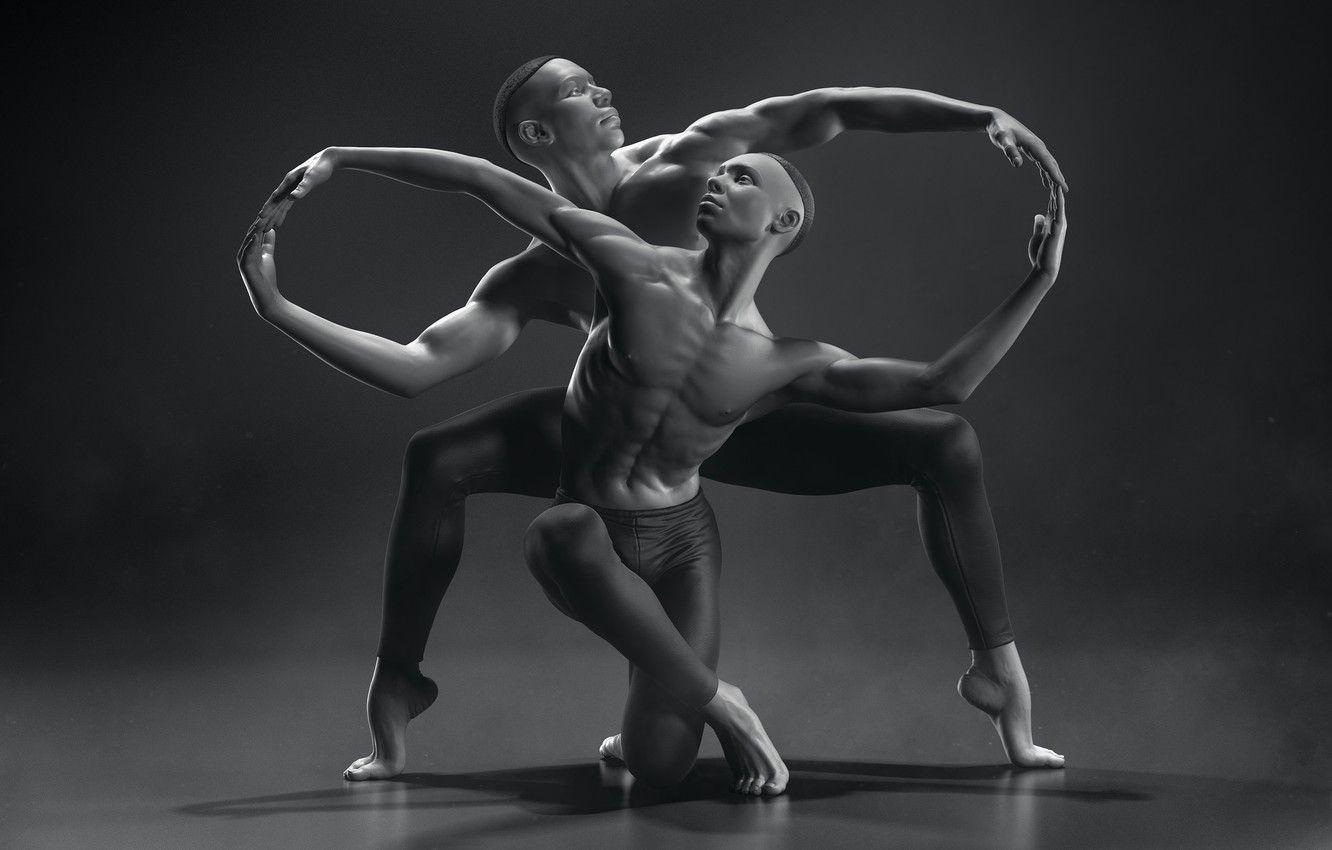 1332x850 Wallpaper line, dance, art, grace, Infinity, creativity, ballet, infinity, FOX3D ENTERTAINMENT image for desktop, section рендеринг