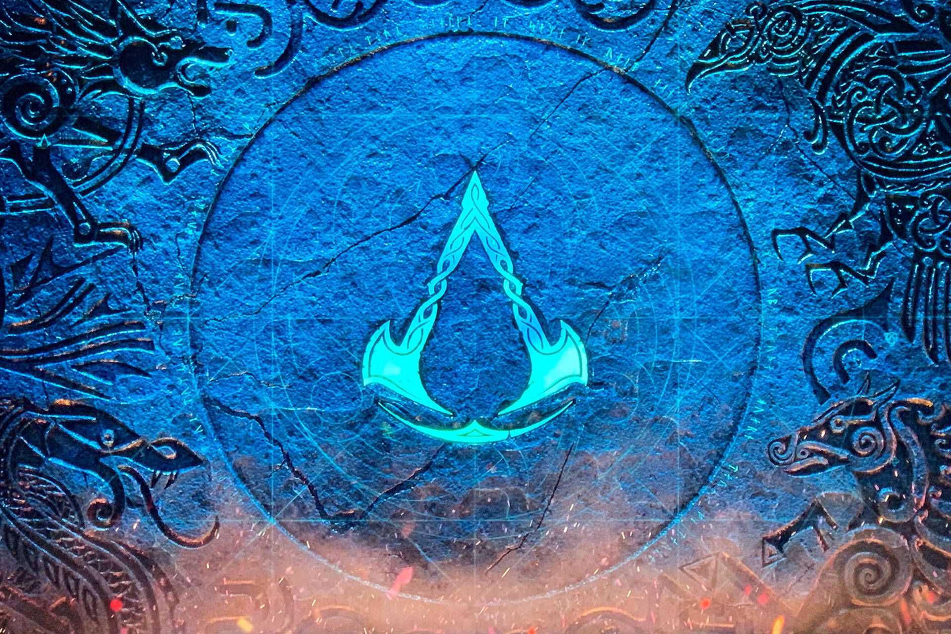 1920x1281 Download AC Valhalla Runic Logo Wallpaper