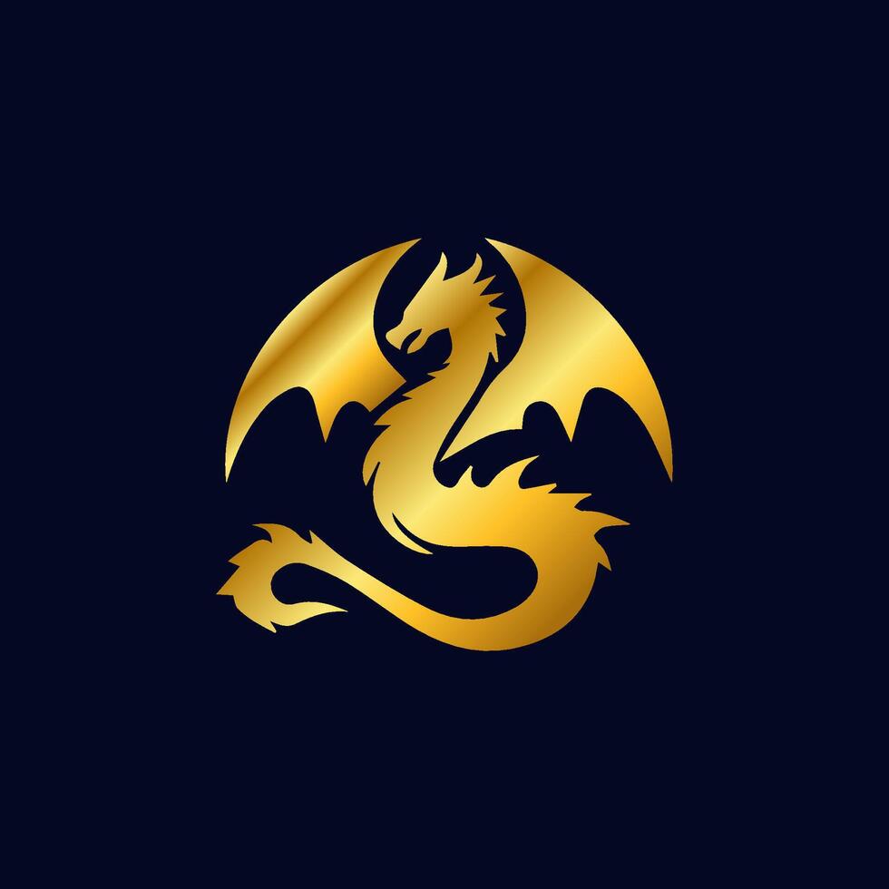 980x980 Dragon logo simple elegance, Ancient mythical serpent symbol. Mythological beast sign
