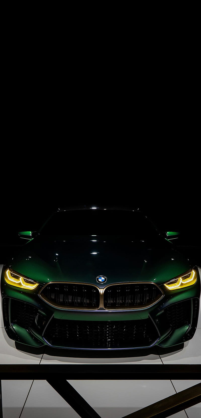 800x1664 Green BMW, bmw, car, HD phone wallpaper
