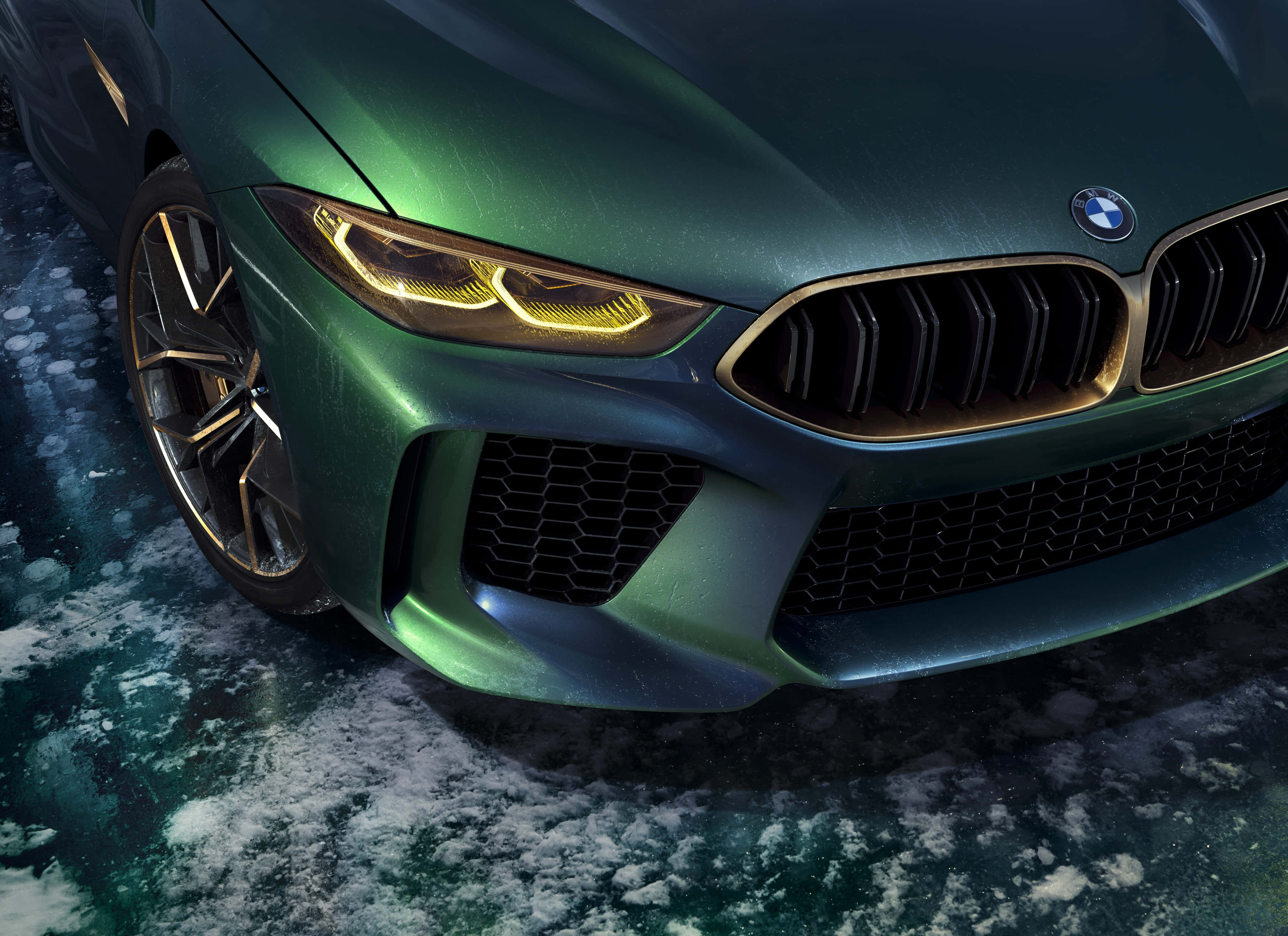 4096x2976 Download Dark Green Bmw M8 4k Desktop Wallpaper