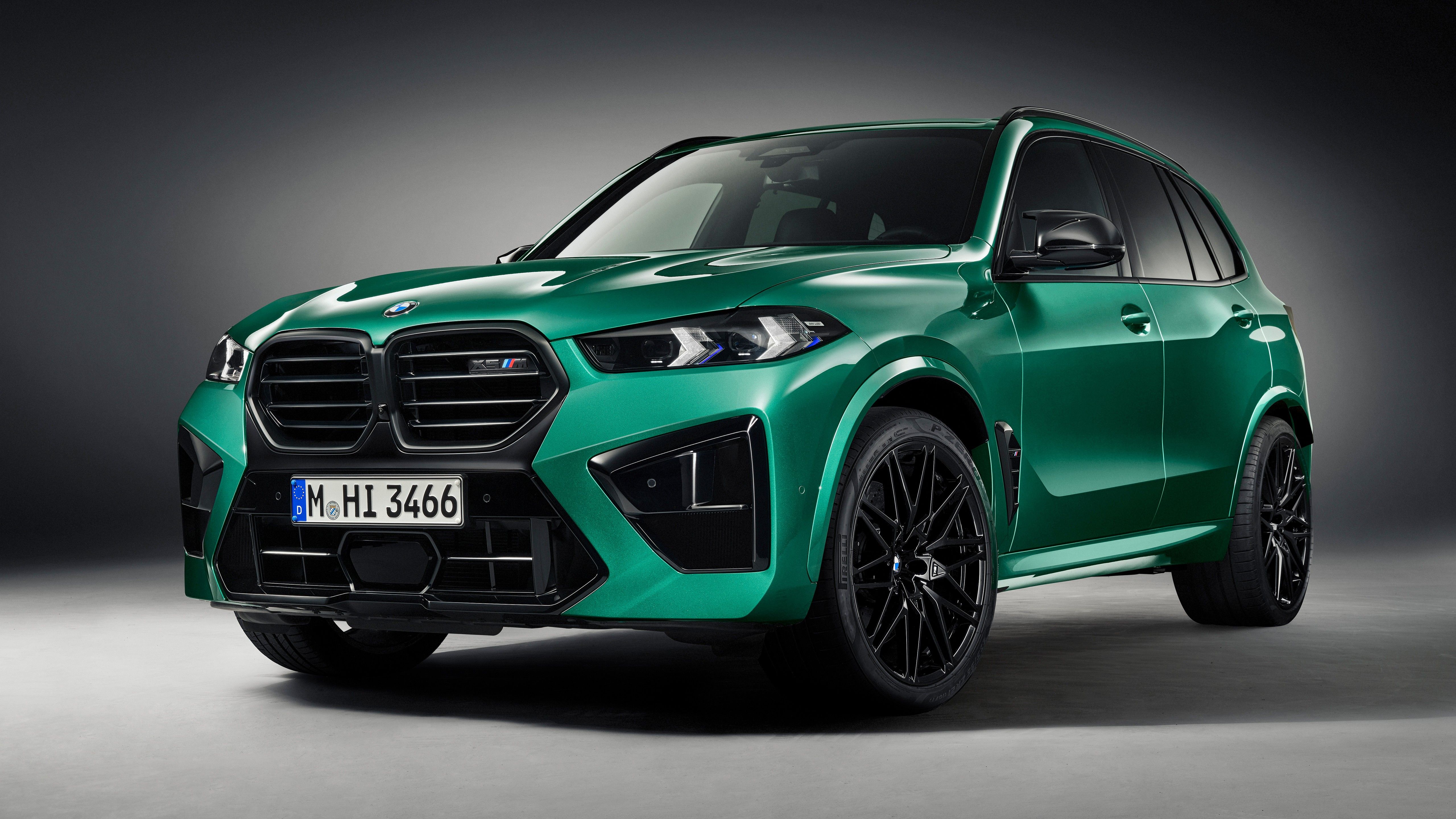 5120x2880 Dark Green BMW X5 M Competition 2023 Car 4K 5K HD Cars Wallpaper