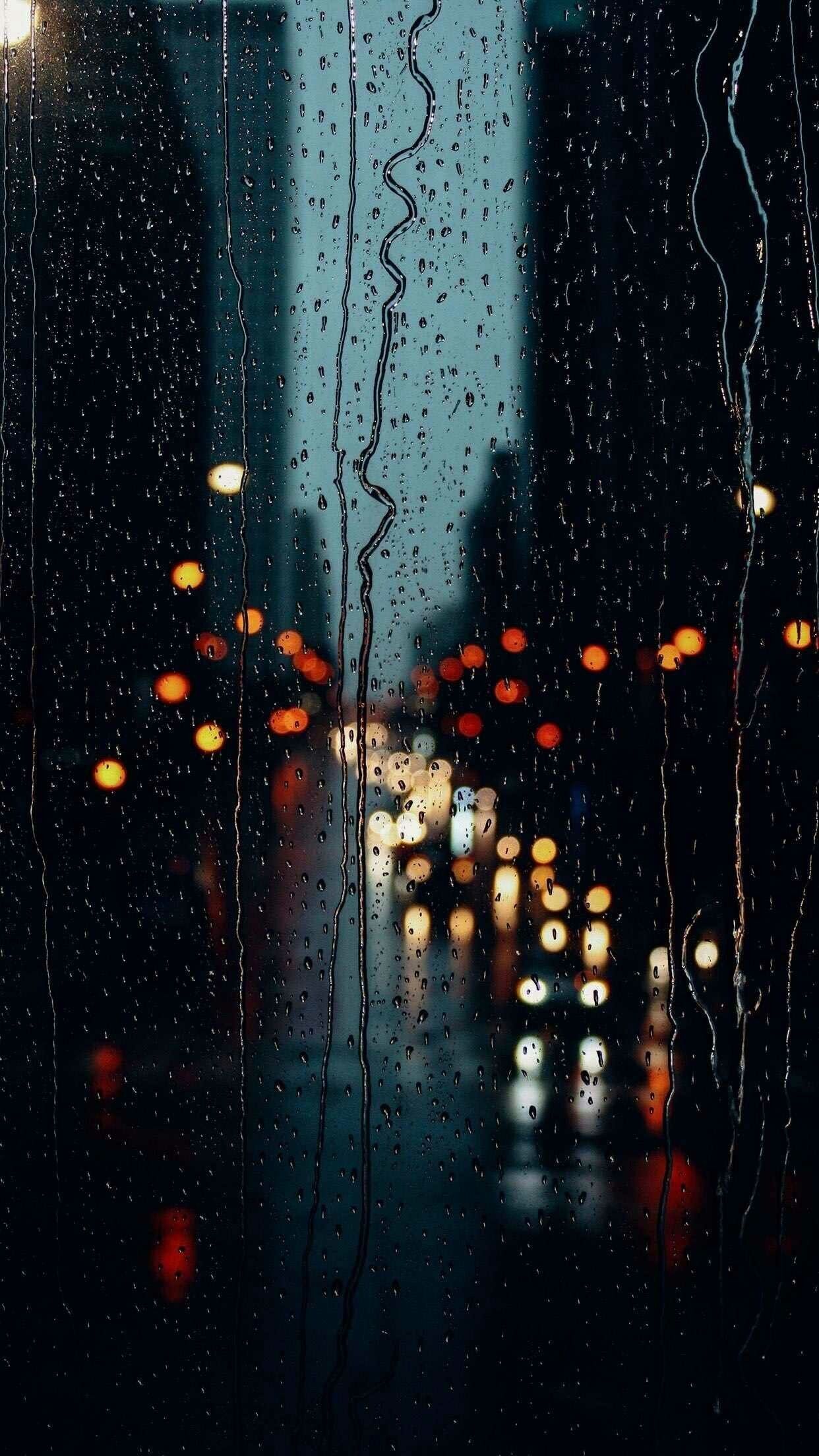1242x2208 Rain Wallpaper
