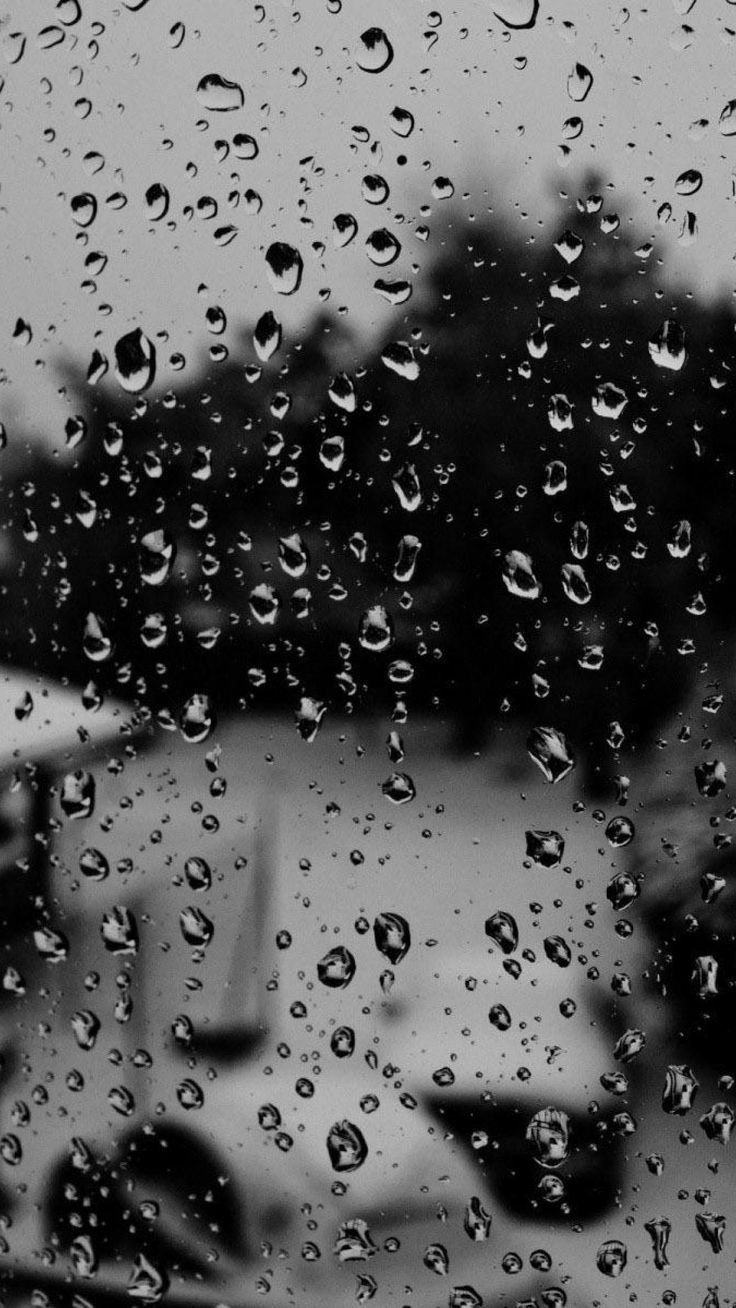 736x1308 Awesome Black Rain Wallpaper