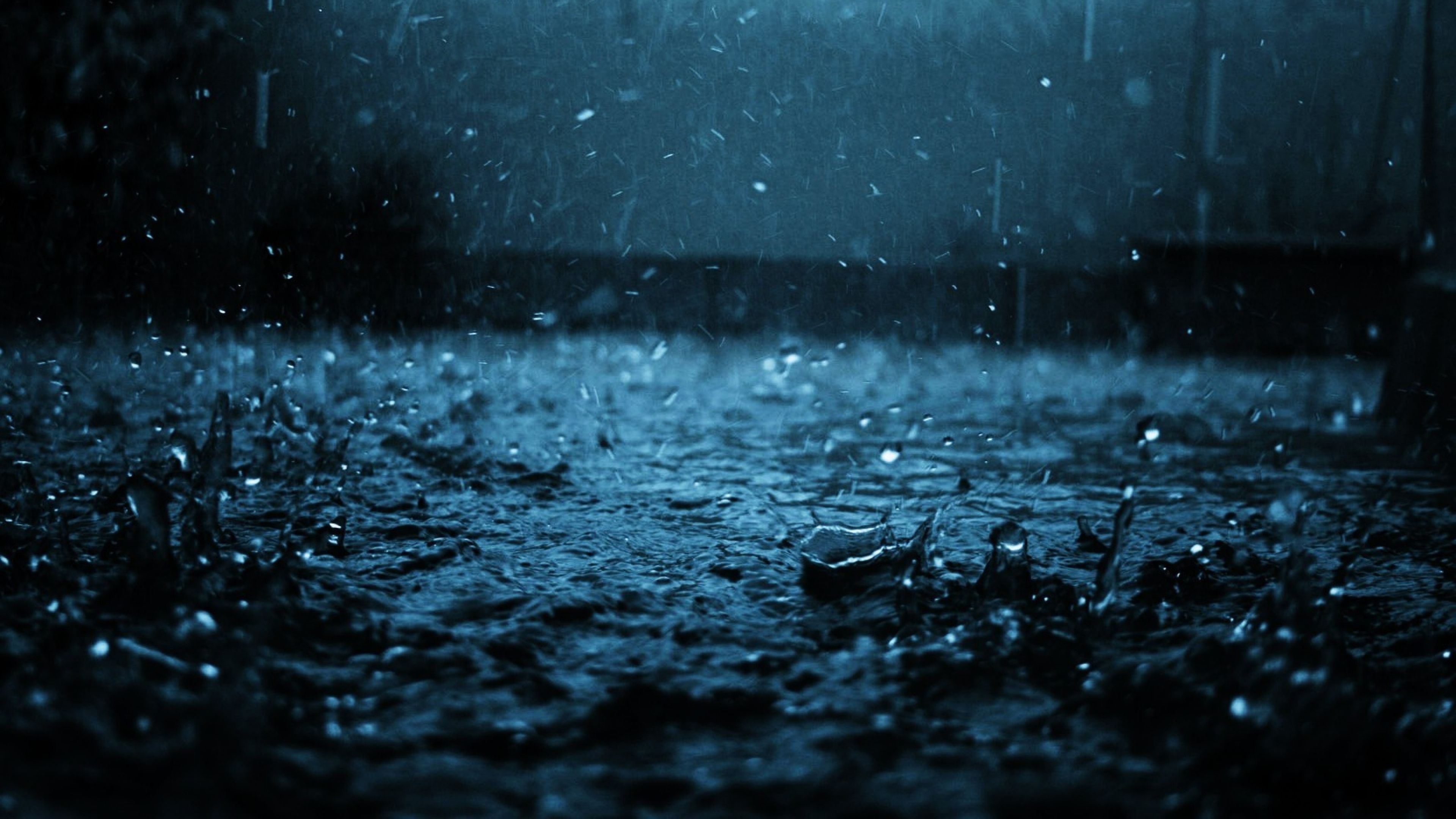 3840x2160 4k Dark Rain Wallpaper