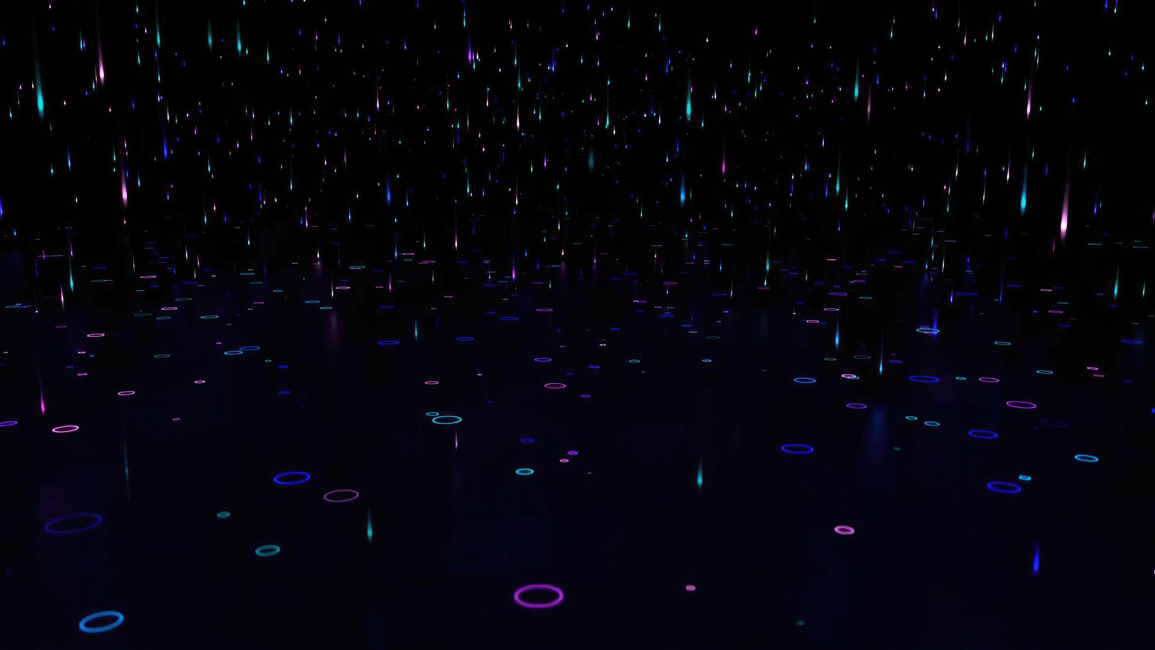 3840x2161 Neon Rain Abstract Dark 4k Wallpaper, HD Abstract Wallpaper, 4k Wallpaper, Image, Background, Photos and Picture