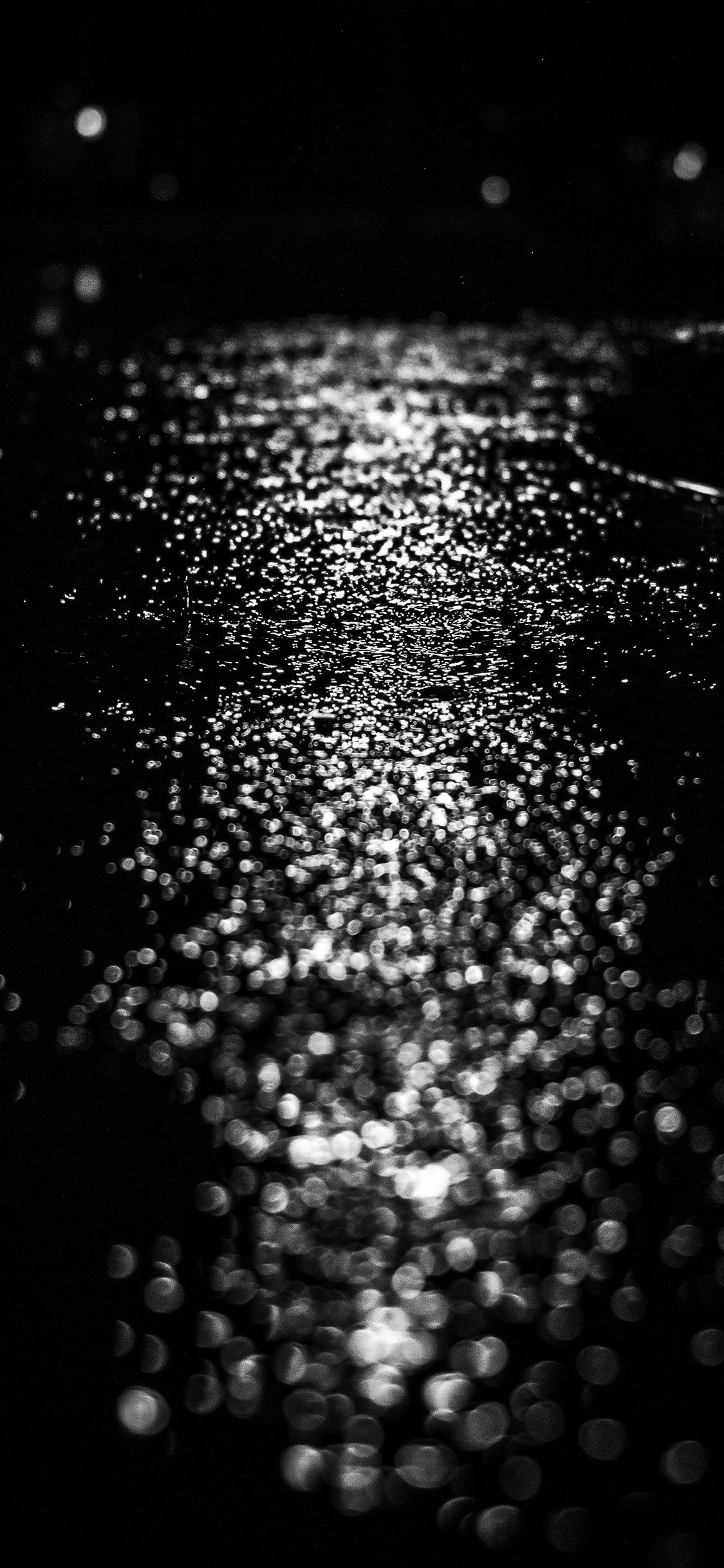 1125x2436 Dark Rain Phone Wallpaper